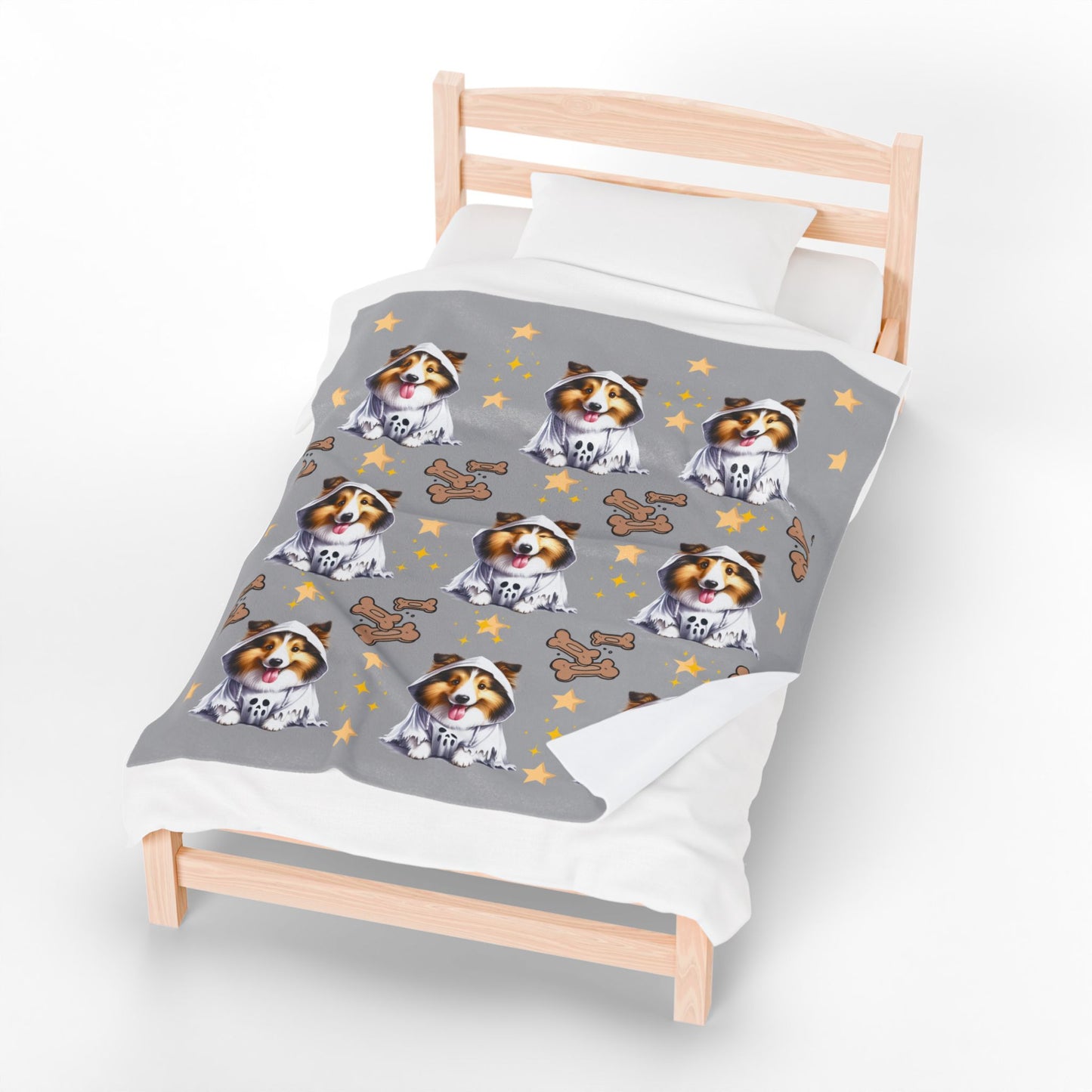 Cozy Dog-Themed Velveteen Plush Blanket | Perfect for Pet Lovers, Home Decor, Gifts, Snuggling, Holidays