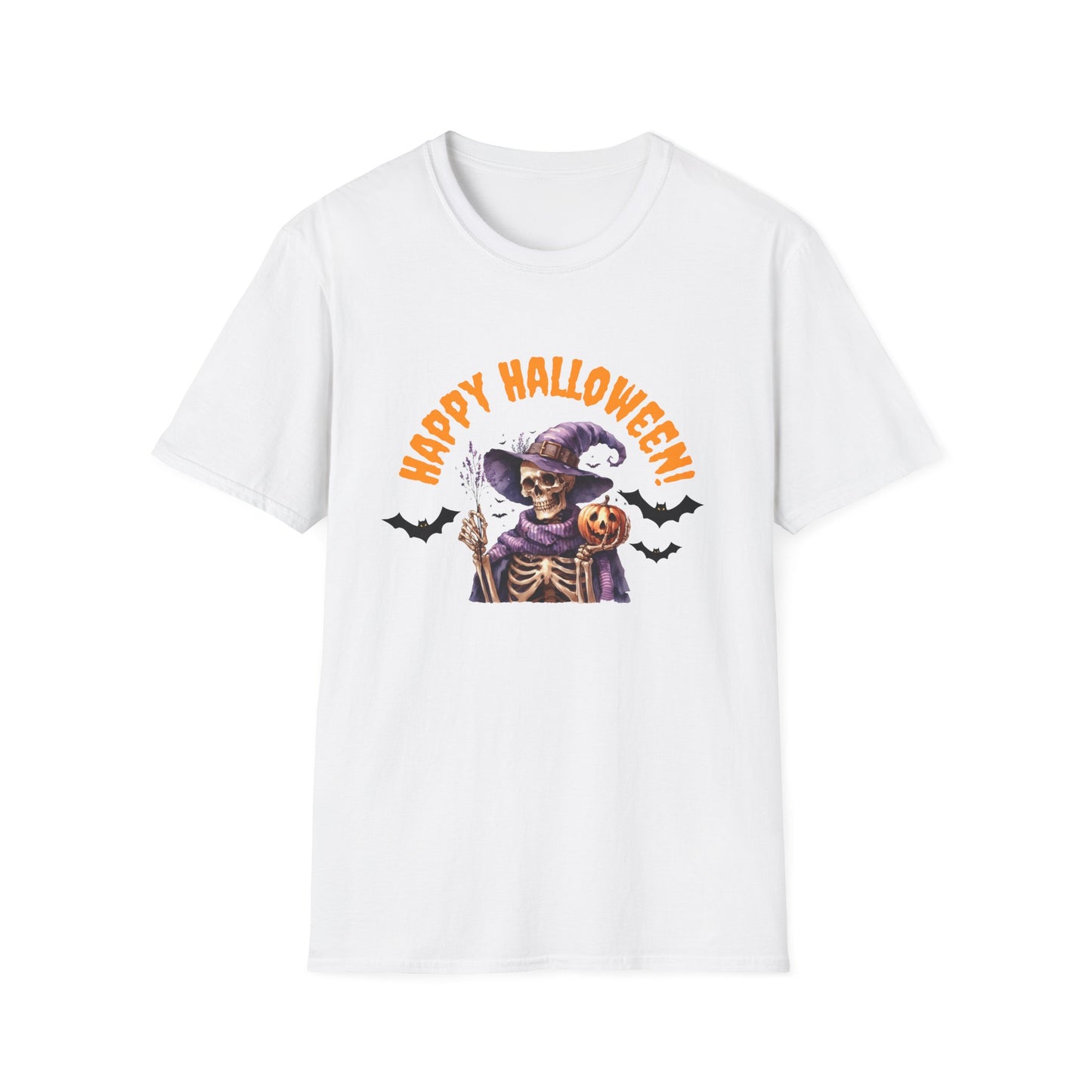 Halloween Skeleton Unisex T-Shirt, Spooky Graphic Tee, Fall Fashion, Party Wear, Halloween Costume, Gift for Friends
