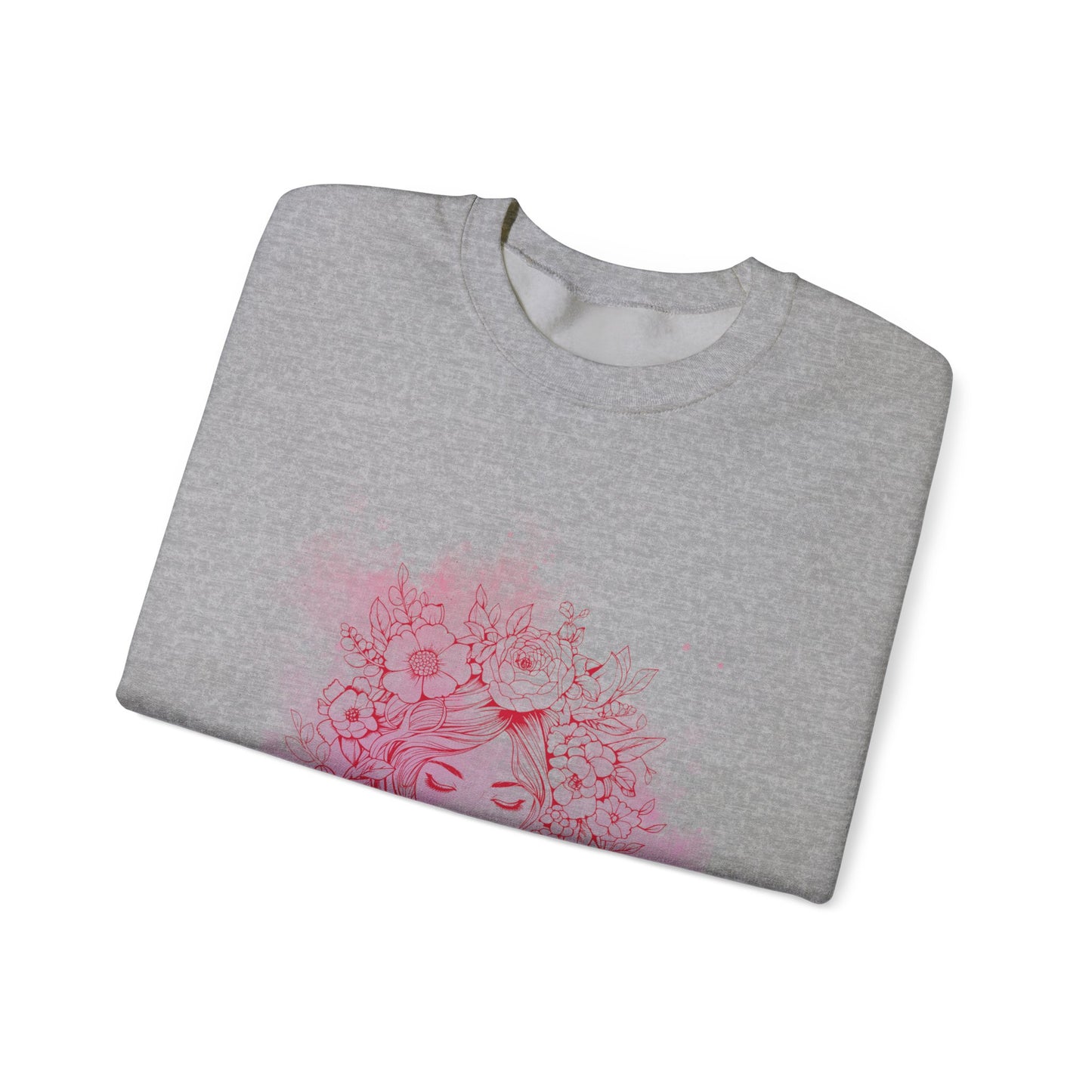 Floral Dreamer Crewneck Sweatshirt | Unisex Cozy Top, Stylish Gift, Fall Fashion, Floral Art, Everyday Comfort