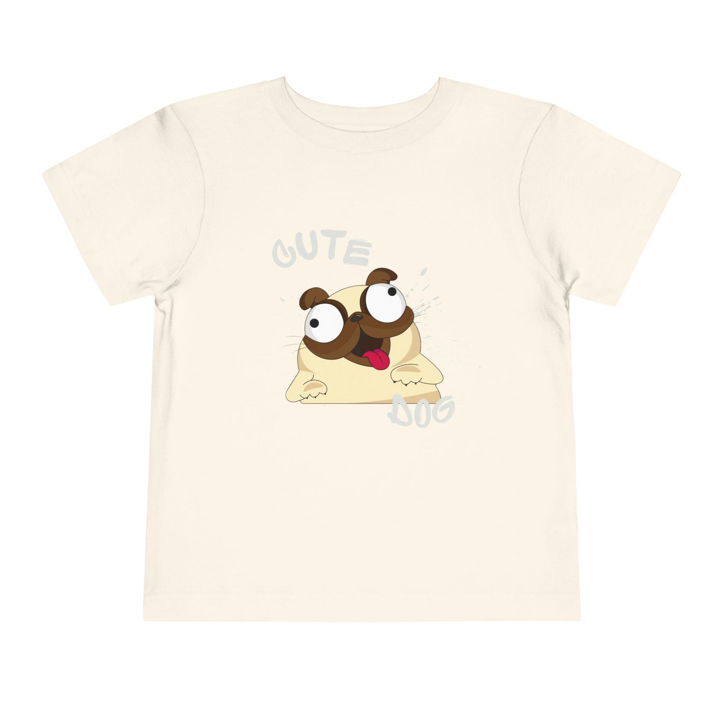 Cute Pug Toddler Tee, Adorable Animal Shirt, Kids Summer Outfit, Birthday Gift, Cute Dog T-Shirt, Playful Graphic Tee