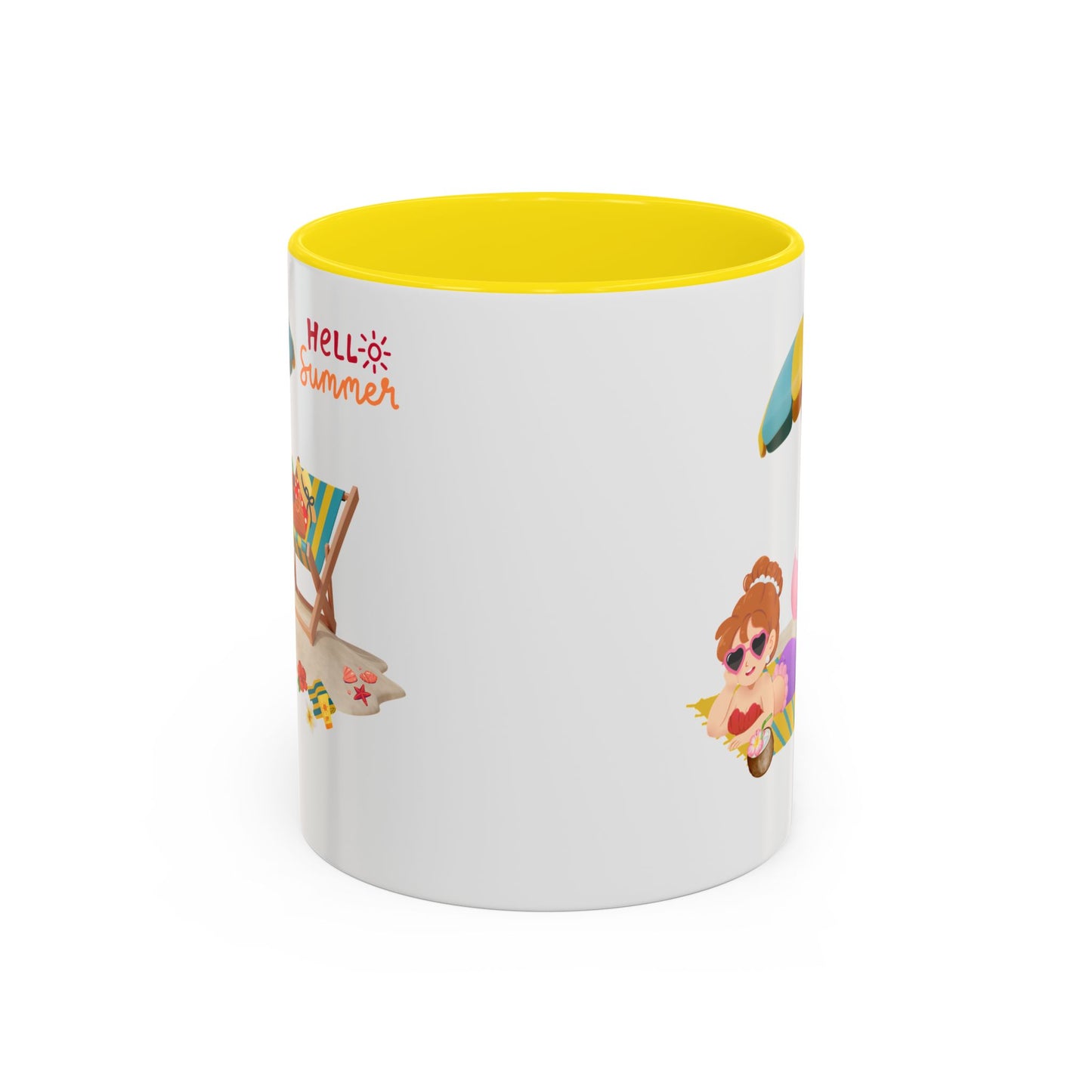 Mermaid lounging on a beach towel Coffee Mug