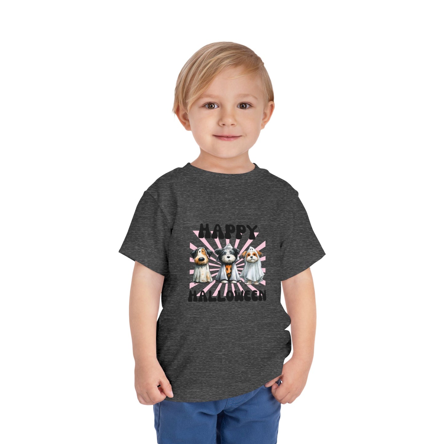 Toddler Halloween Tee - Cute Dog Design, Kids Halloween Shirt, Toddler Costume Shirt, Fun Playwear, Birthday Gift, Dog Lover Tee
