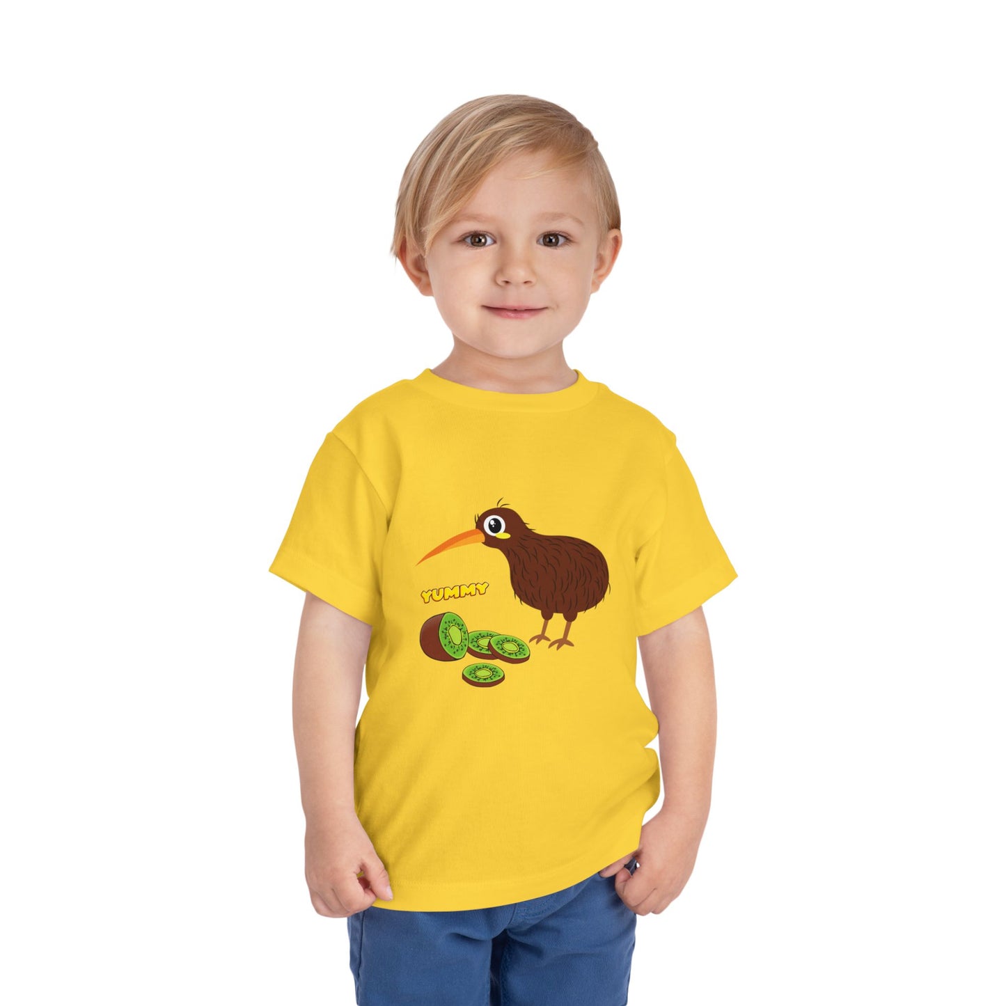 Adorable Kiwi Bird Toddler Tee, Cute Kids Shirt, Fun Toddler Gift, Playful Short Sleeve Tee, Baby Shower Present, Summer Outfit