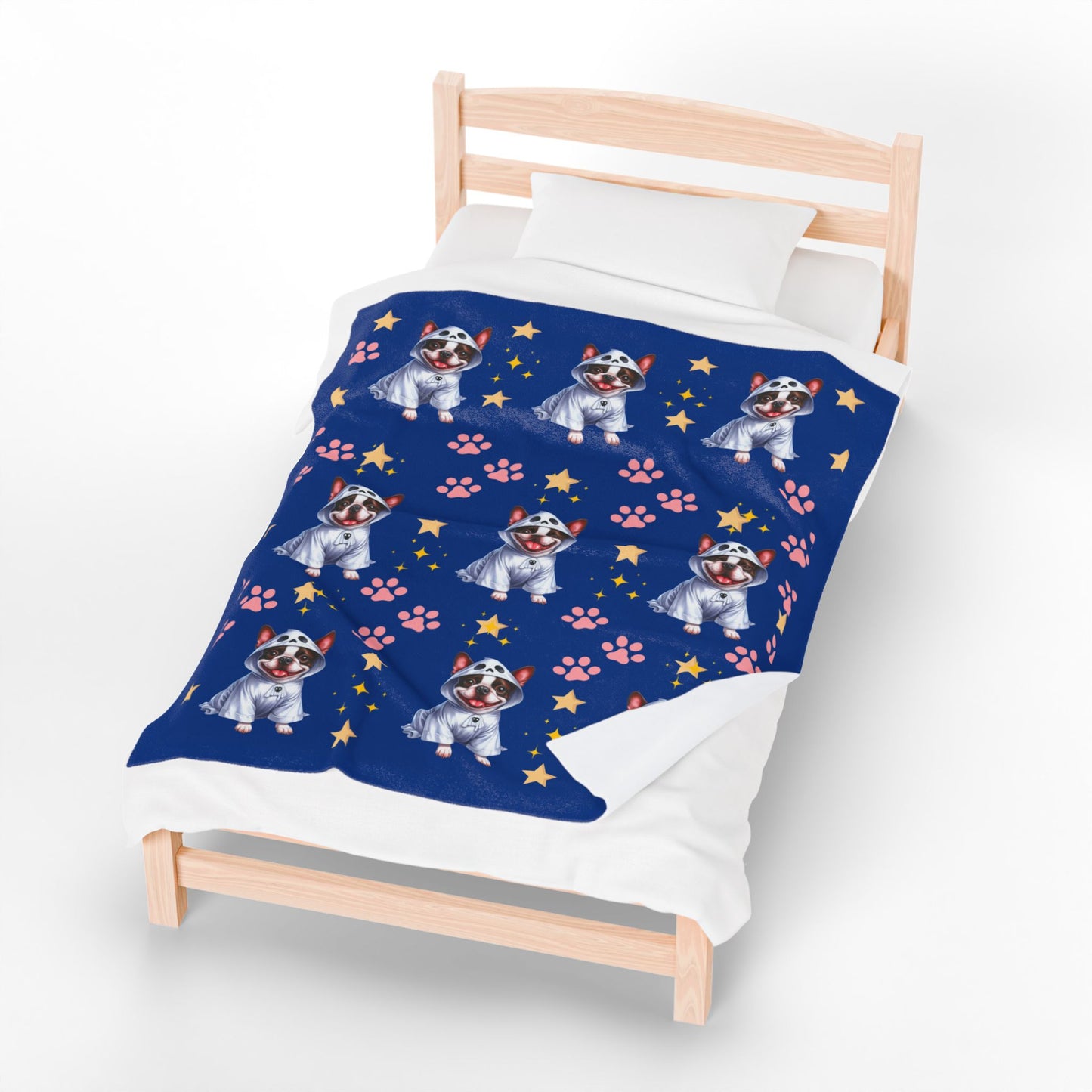 Cozy Dog-Themed Velveteen Plush Blanket - Perfect for Pet Lovers, Gifts, Home Decor, Snuggling, Dog Sleepovers