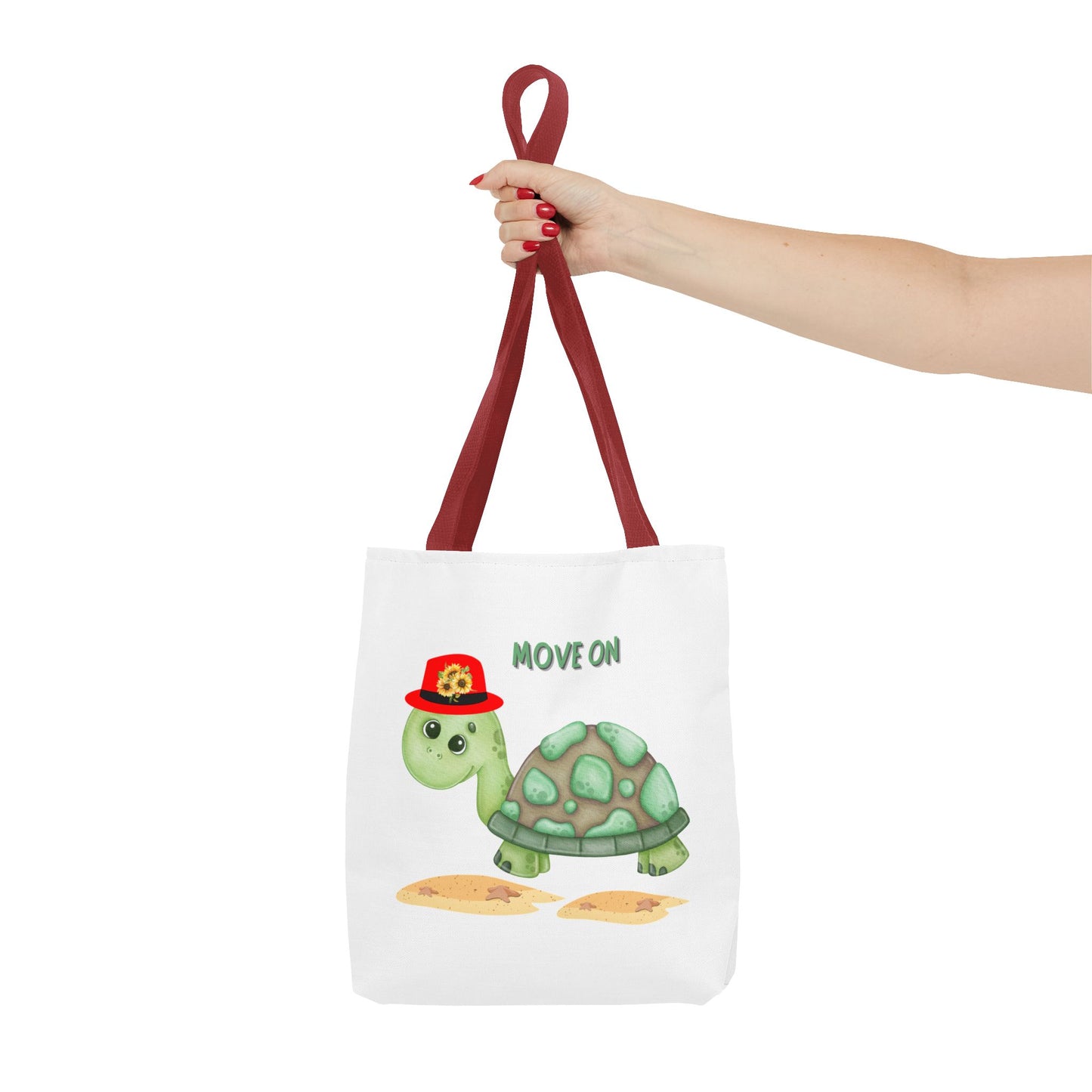 Turtle with a sunflower hat Tote Bag