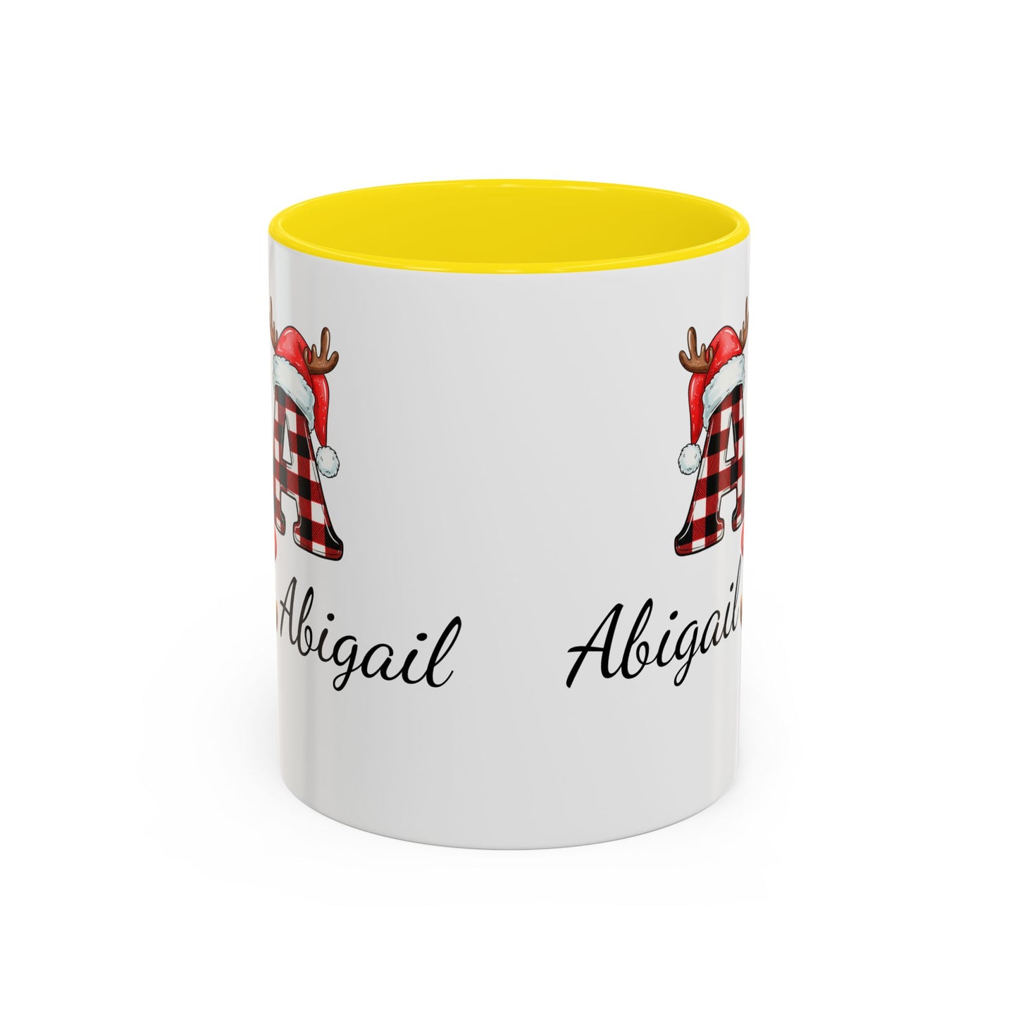 Festive Personalized Coffee Mug, Holiday Gift for Coffee Lovers, Custom Name Mug, Cute Animal Design, Perfect for Christmas
