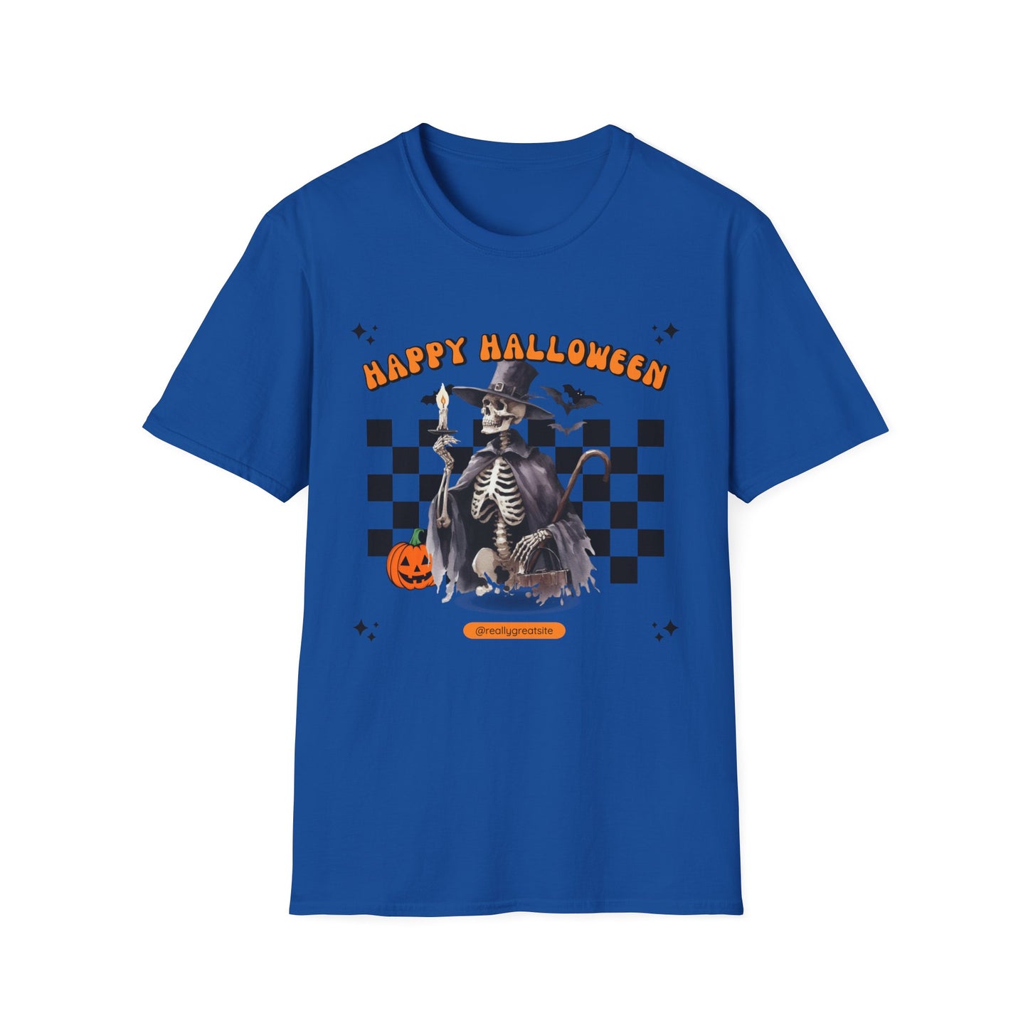 Halloween Skeleton Unisex T-Shirt, Spooky Tee, Cozy Halloween Apparel, Fall Fashion, Trick or Treat Wear, October Celebration Shirt