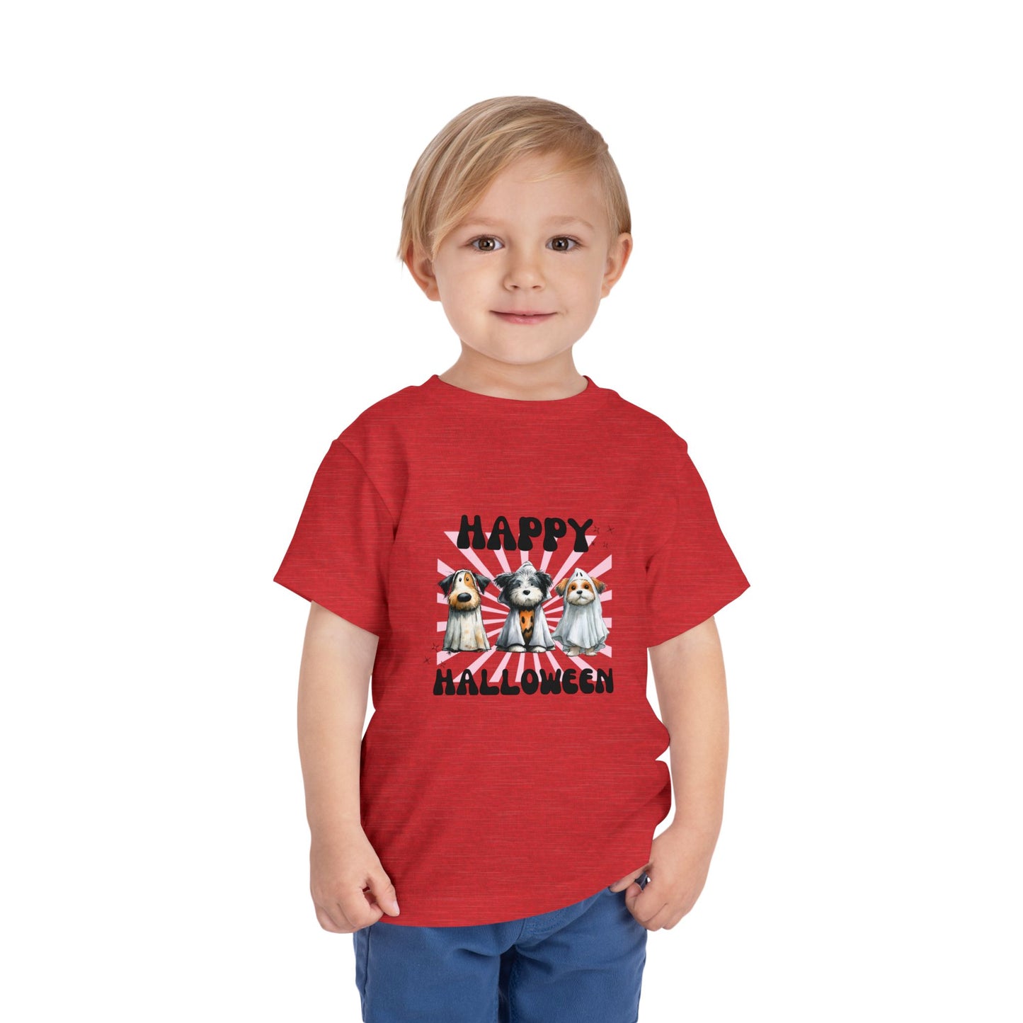 Toddler Halloween Tee - Cute Dog Design, Kids Halloween Shirt, Toddler Costume Shirt, Fun Playwear, Birthday Gift, Dog Lover Tee