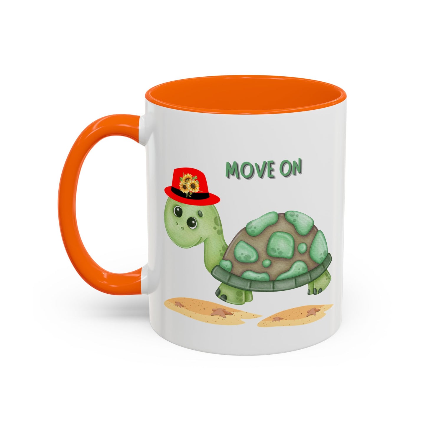 Turtle with a sunflower hat Coffee Mug