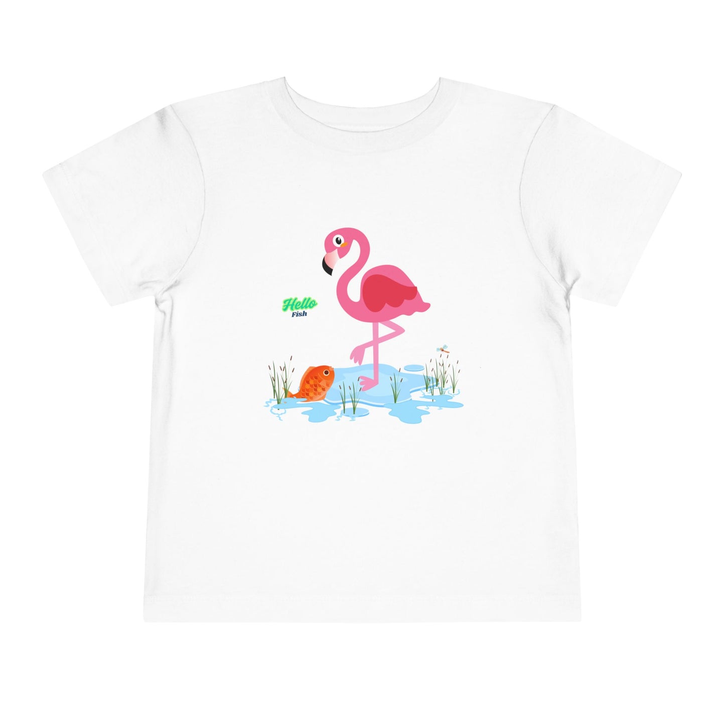 Whimsical Flamingo Toddler Tee - Fun Summer Kids Shirt, Playful Gift for Birthdays, Beach Days, Everyday Wear, Cute Summer Apparel