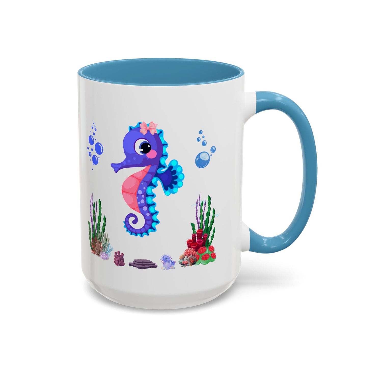Seahores playful under the sea Coffee Mug