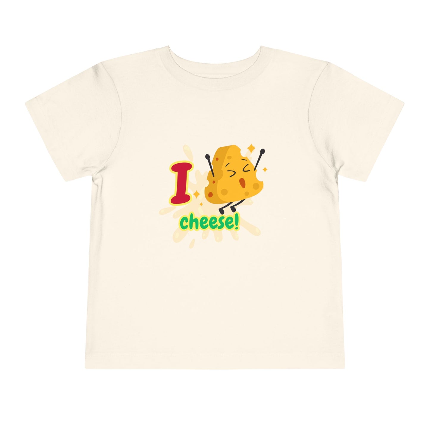 Kids I Love Cheese Tee, Toddler Cheese Shirt, Cute Kids T-Shirt, Fun Gift for Cheese Lovers, Playful Summer Top