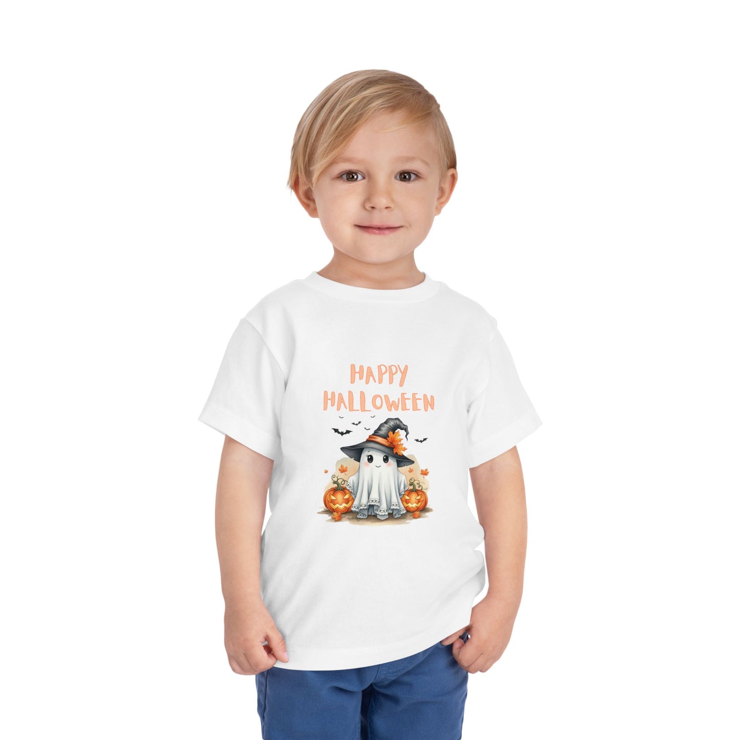 Toddler Halloween Tee, Spooky Ghost Shirt, Cute Kids Halloween Costume, Fall Celebration Top, Pumpkin Themed Tee
