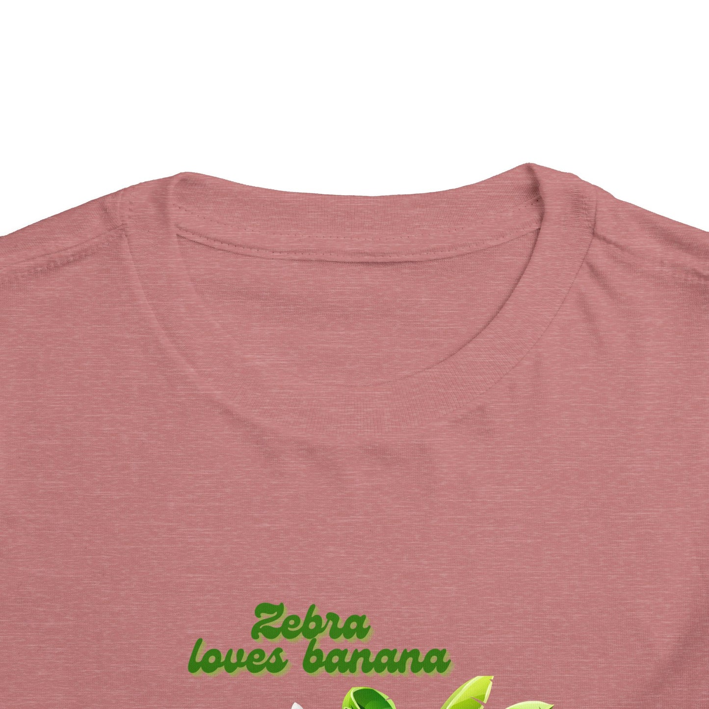 Cute Zebra Loves Bananas Toddler Tee, Kids Animal Birthday Gift, Playful Summer Wear, Fun Graphic T-Shirt, Adorable Toddler Apparel