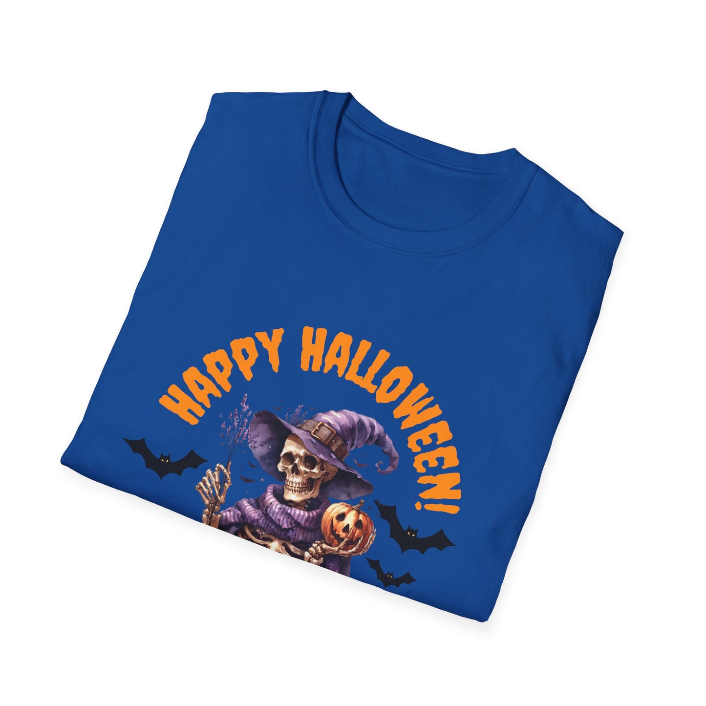 Halloween Skeleton Unisex T-Shirt, Spooky Graphic Tee, Fall Fashion, Party Wear, Halloween Costume, Gift for Friends
