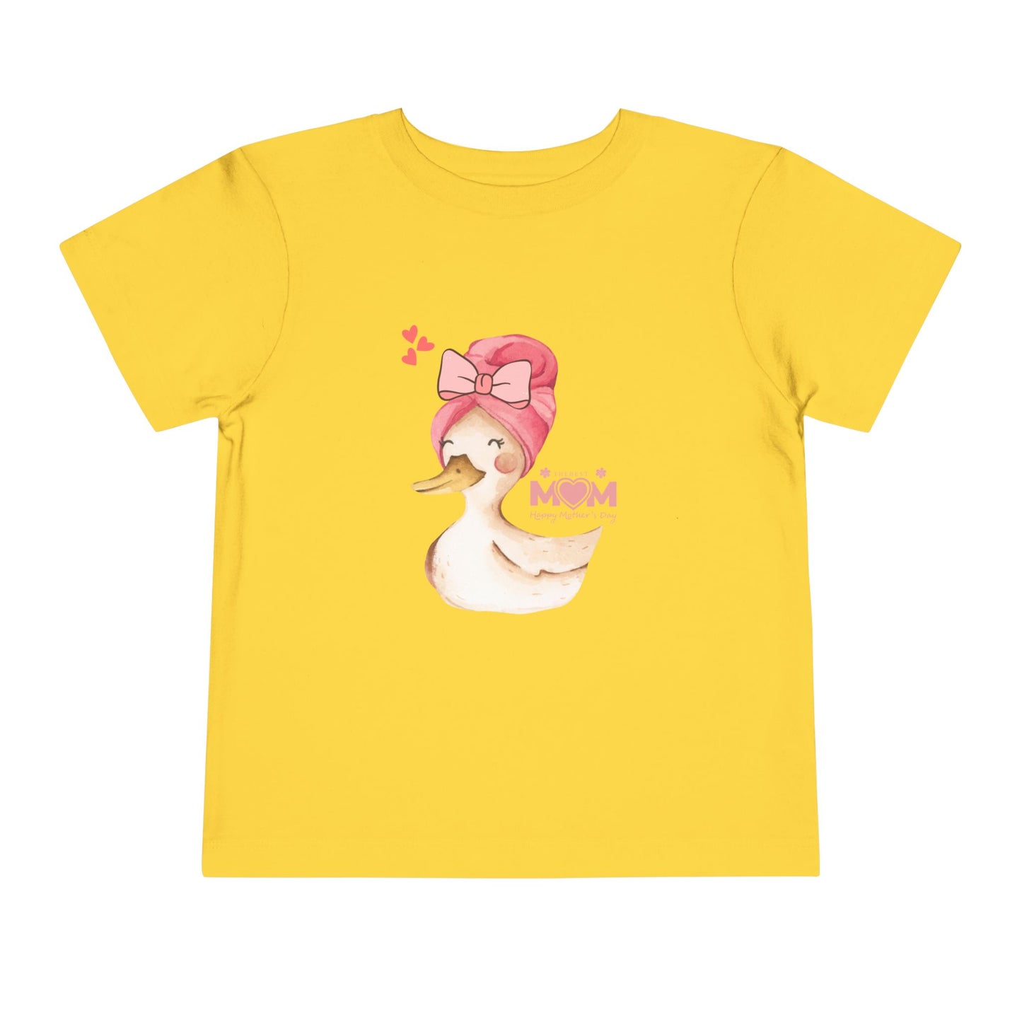Cute Duck Mom Toddler Tee, Toddler Shirt, Kids Gift, Baby Shower Gift, Mother's Day, Cute Kids Top, Animal Prints