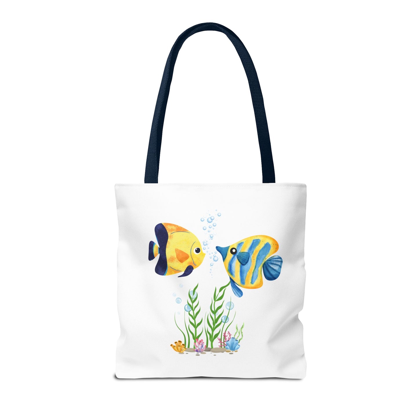 Two fish greet in underwater Tote Bag