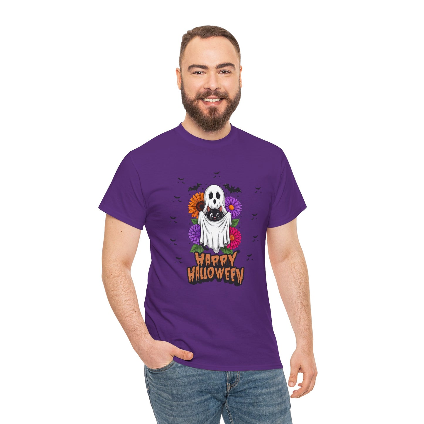 Halloween Ghost Unisex Tee, Perfect for Trick-or-Treating, Spooky Season Shirts, Fall Vibes, Halloween Party Attire