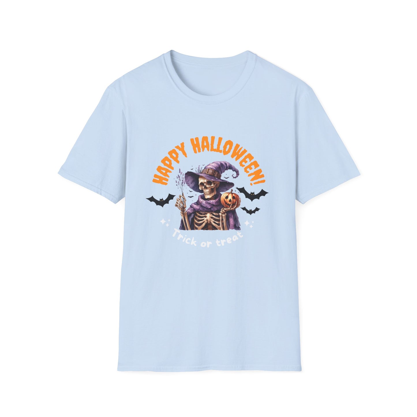 Halloween Skeleton Unisex T-Shirt, Spooky Graphic Tee, Fall Fashion, Party Wear, Halloween Costume, Gift for Friends