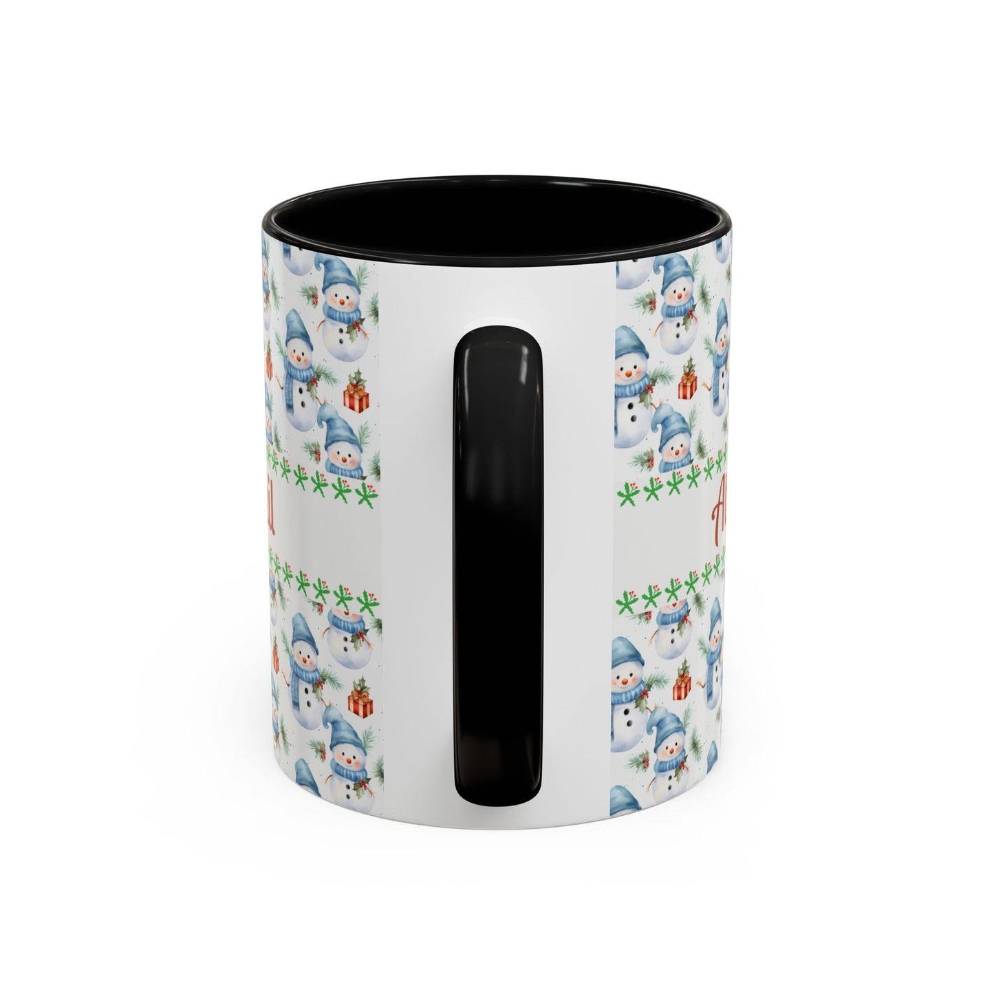 Festive Snowman Coffee Mug, Personalized Holiday Mug, Winter Decor, Gift for Her, Cute Coffee Cup