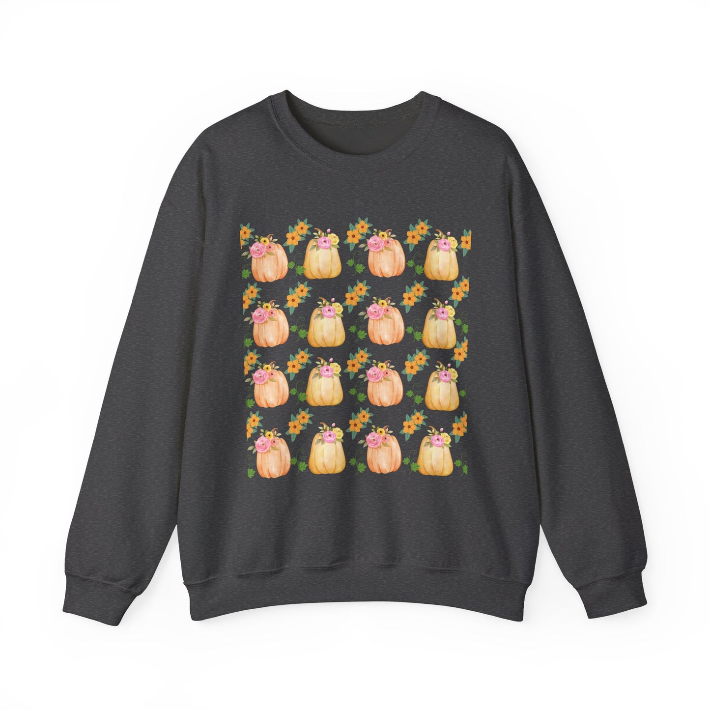 Fall-Inspired Pumpkin Crewneck Sweatshirt, Cozy Autumn Sweater, Perfect for Halloween, Thanksgiving, Gifts for Her, Pumpkin Love