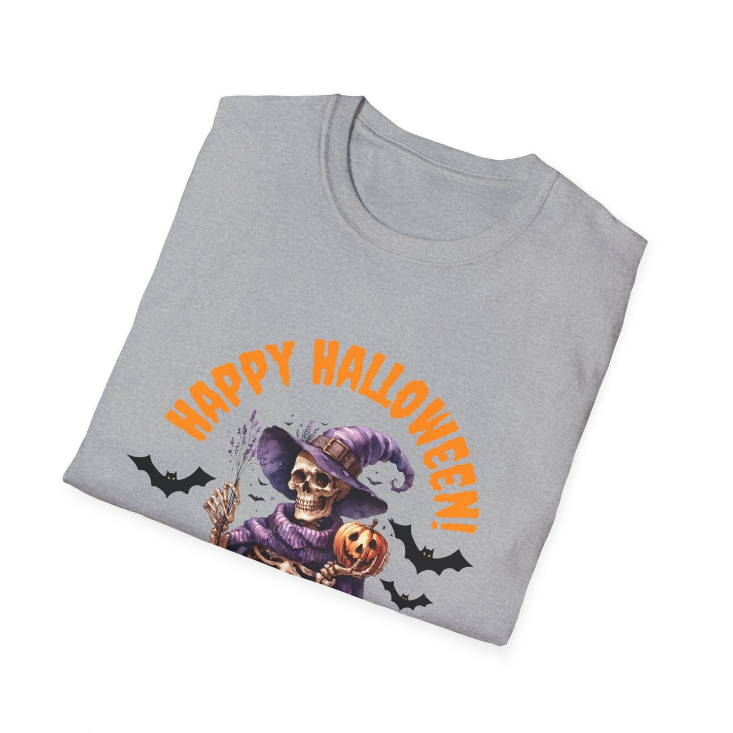 Halloween Skeleton Unisex T-Shirt, Spooky Graphic Tee, Fall Fashion, Party Wear, Halloween Costume, Gift for Friends
