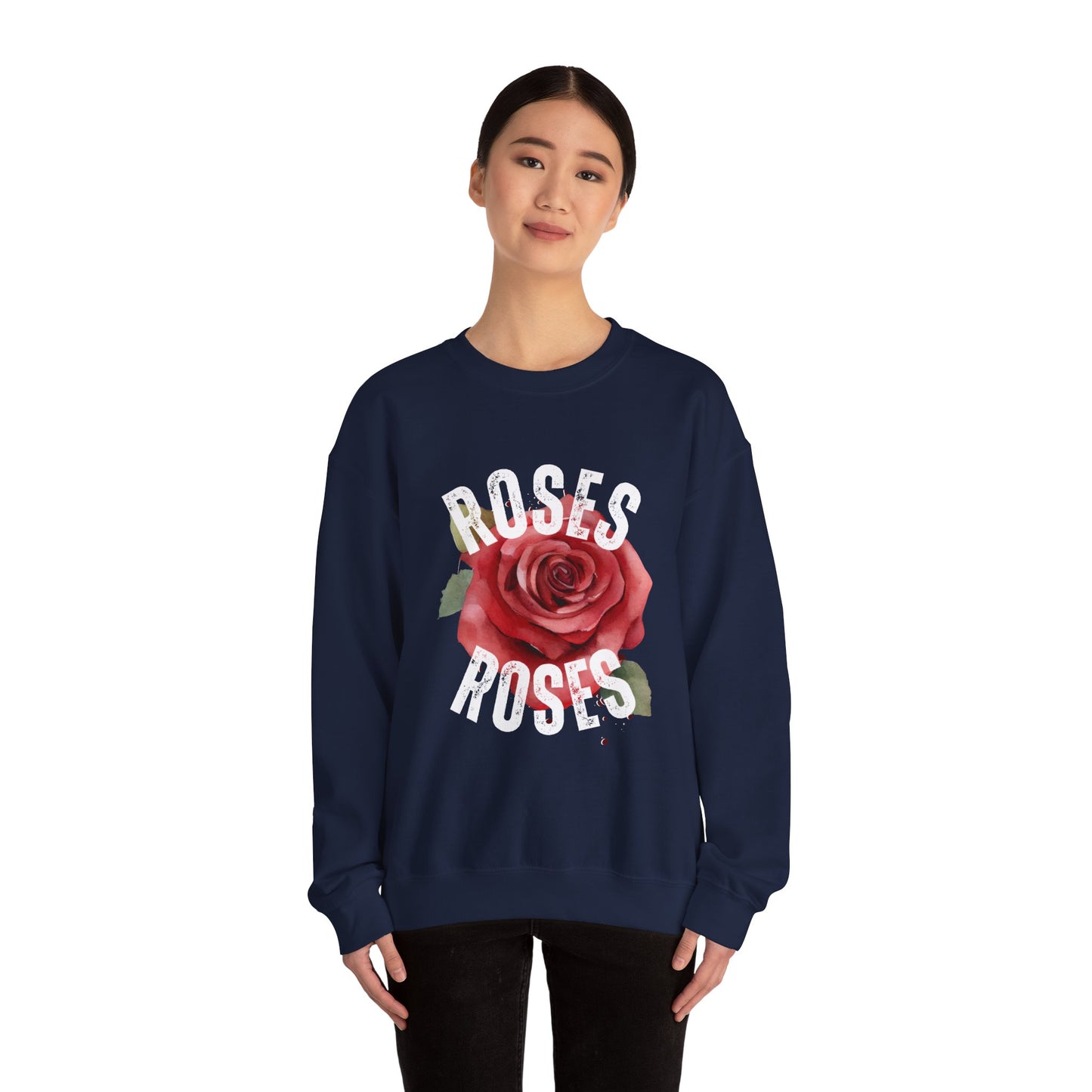 Roses Unisex Sweatshirt - Cozy Fashion, Floral Gift, Casual Style, Valentine's Day, Everyday Wear