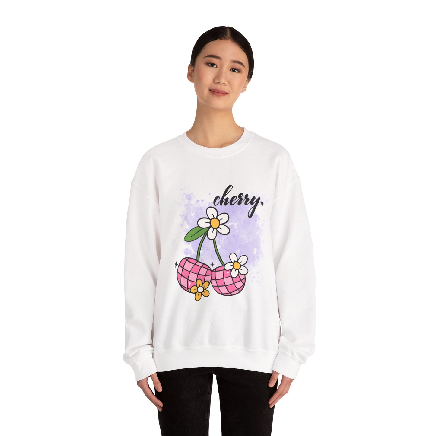 Cherry Blossom Unisex Sweatshirt, Cute Fall Fashion, Cozy Casual Wear, Gift Idea for Friends, Trendy Street Style