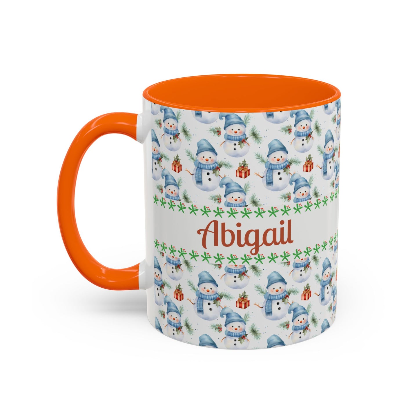 Festive Snowman Coffee Mug, Personalized Holiday Mug, Winter Decor, Gift for Her, Cute Coffee Cup