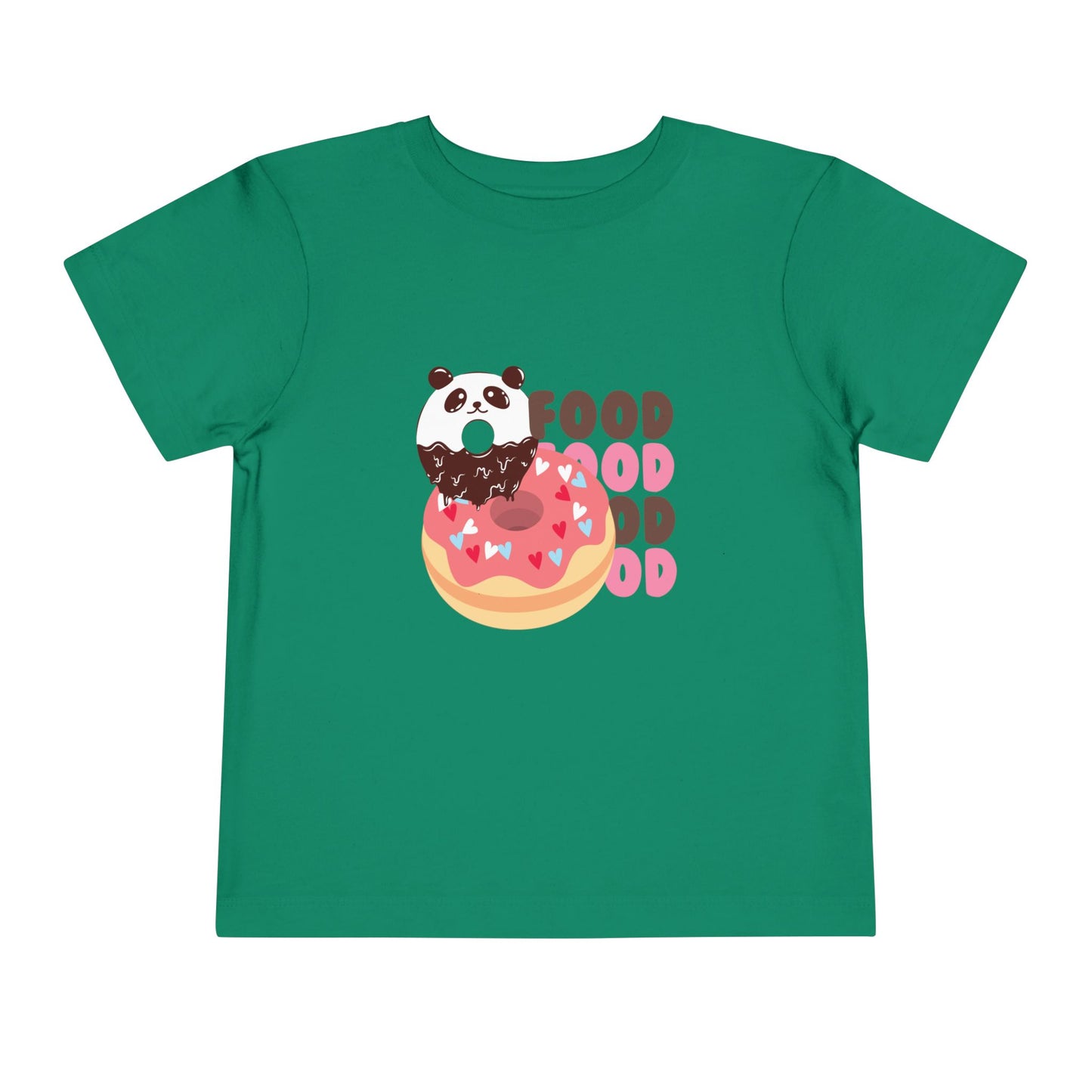 Cute Panda Foodie Toddler Tee, Kids T-Shirt, Animal Lover Gift, Birthday, Playtime, Casual Wear, Summer Outfit