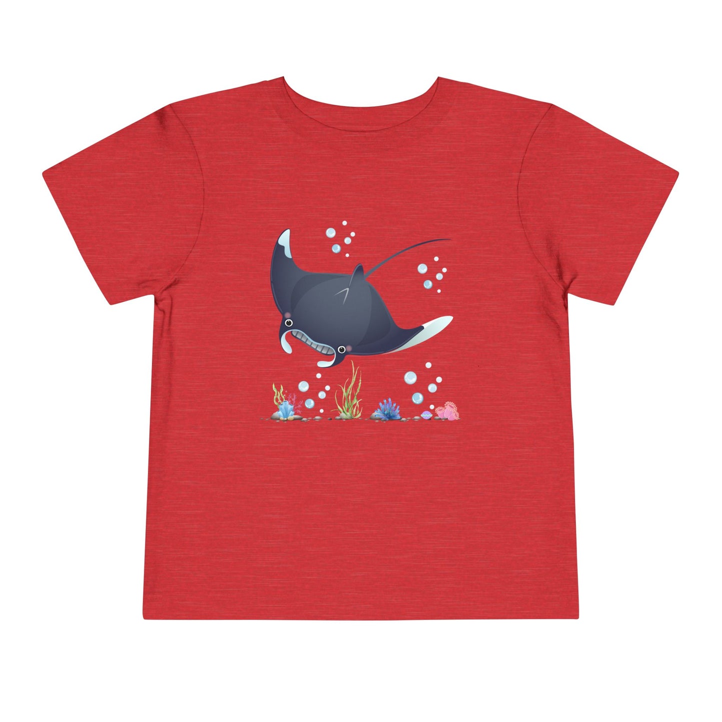 Cute Manta Ray Toddler Tee, Toddler Shirt, Ocean Theme T-Shirt, Kids Summer Apparel, Beach Gift, Playtime Tee