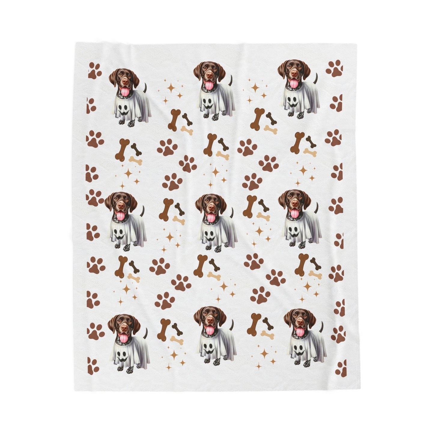 Dog Lover's Velveteen Plush Blanket, Cozy Pet Blanket, Dog-Themed Gift, Puppy Lover Throw, Cute Home Decor