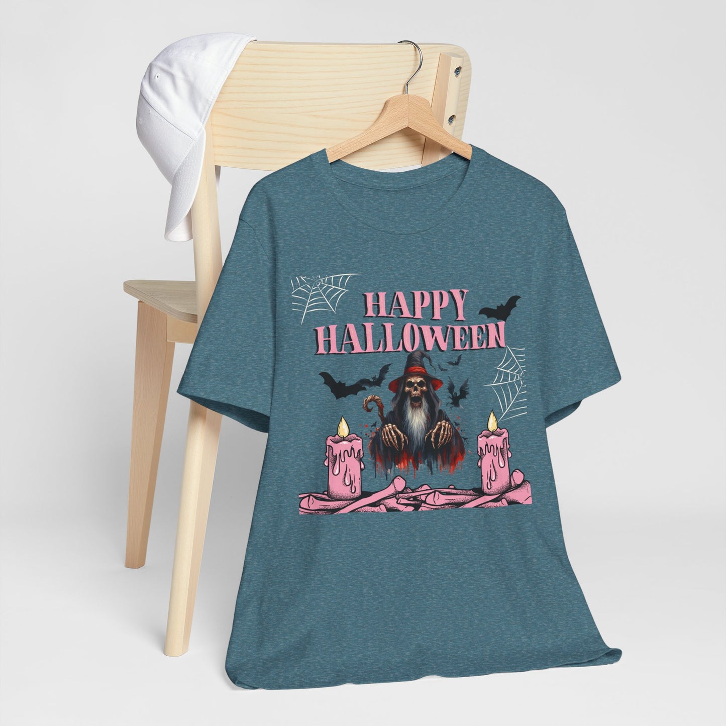Happy Halloween Unisex T-Shirt | Spooky Seasonal Tee, Halloween Apparel, Ghostly Gifts, Casual Wear, October Celebration Shirt