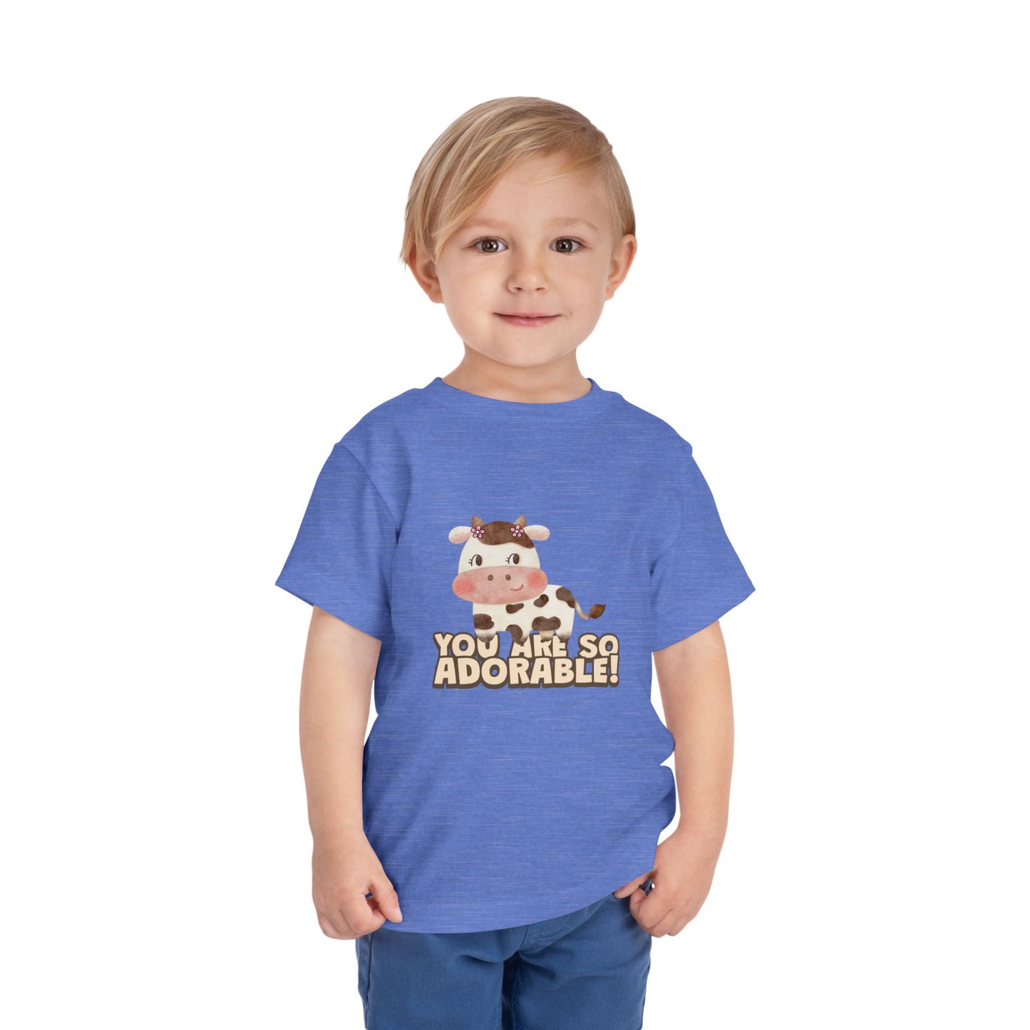 Adorable Cow Toddler Tee, Cute Toddler Shirt, Kids Gift, Baby Birthday Tee, Nursery Outfit, you’re so adorable shirt