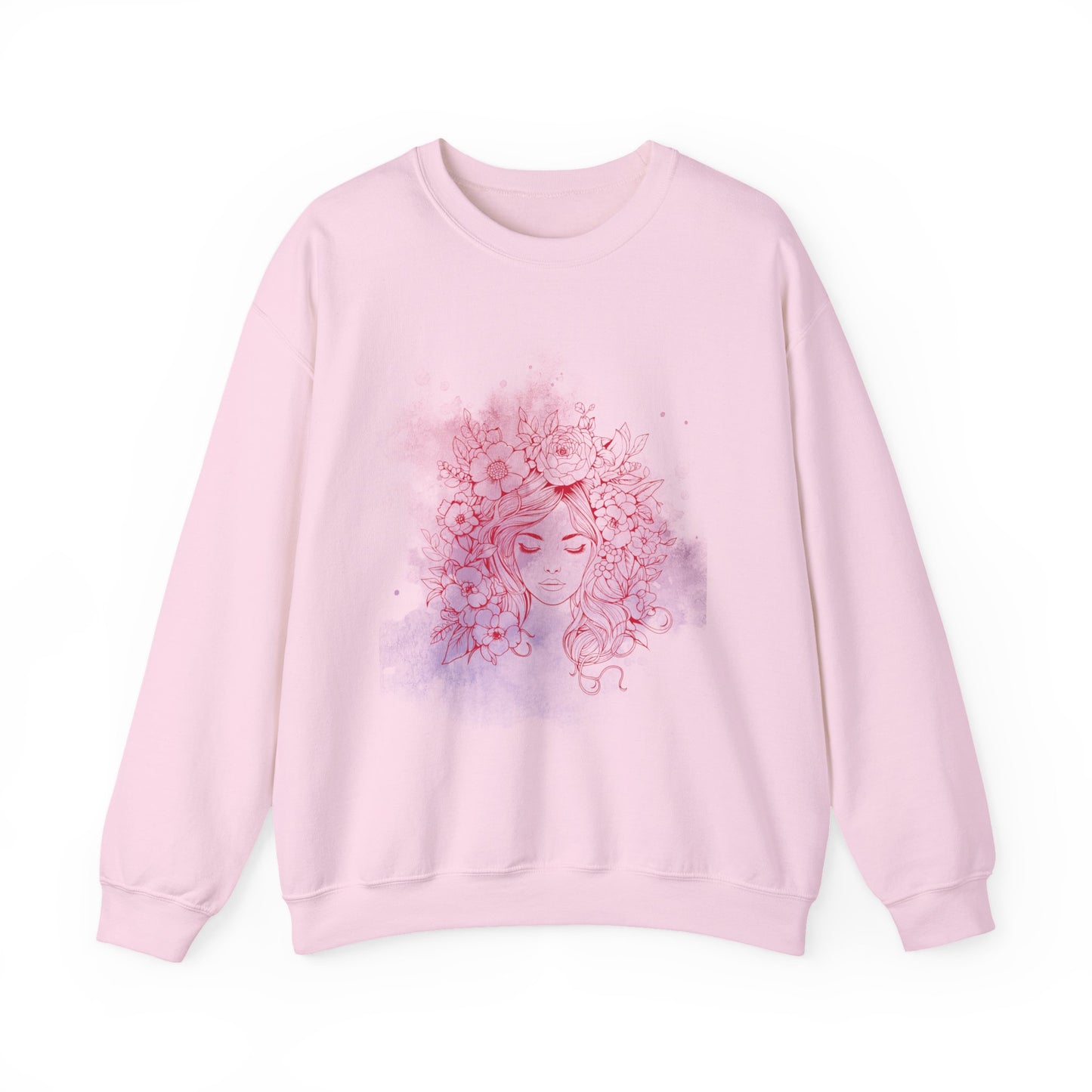 Floral Dreamer Crewneck Sweatshirt | Unisex Cozy Top, Stylish Gift, Fall Fashion, Floral Art, Everyday Comfort