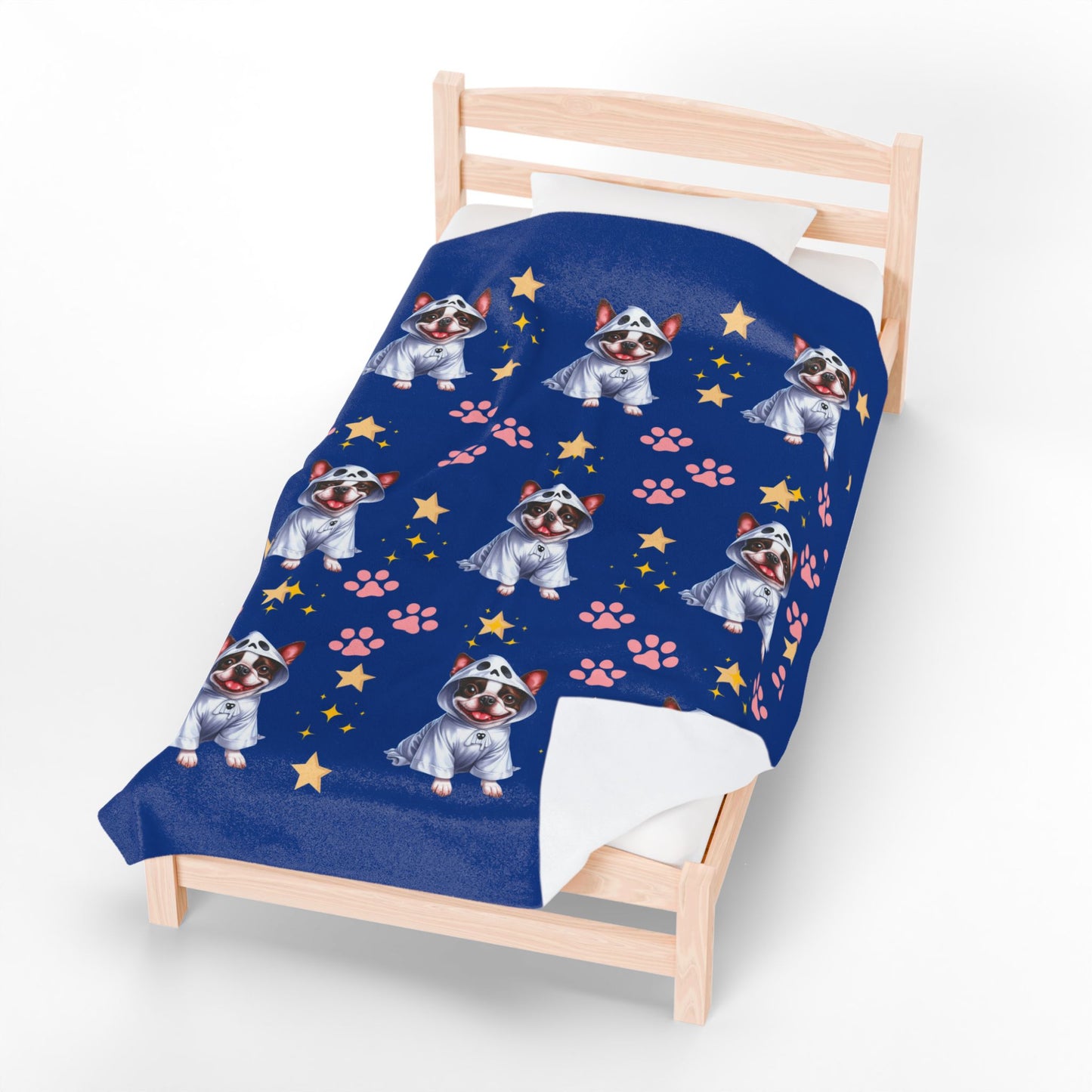 Cozy Dog-Themed Velveteen Plush Blanket - Perfect for Pet Lovers, Gifts, Home Decor, Snuggling, Dog Sleepovers