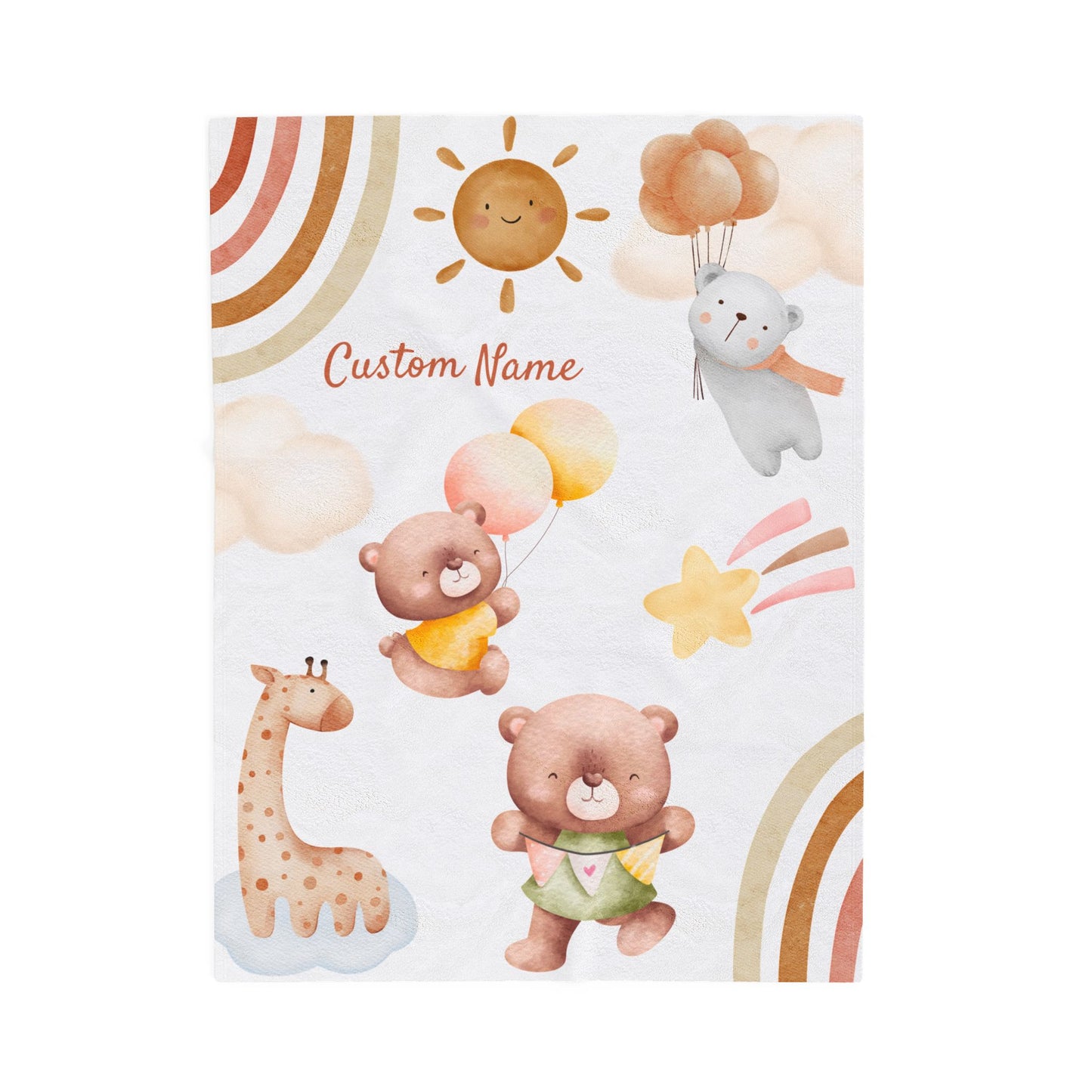 Custom Child's Plush Blanket, Cozy Baby Gift, Soft Nursery Decor, Personalized Blanket, Kid's Room Accessories