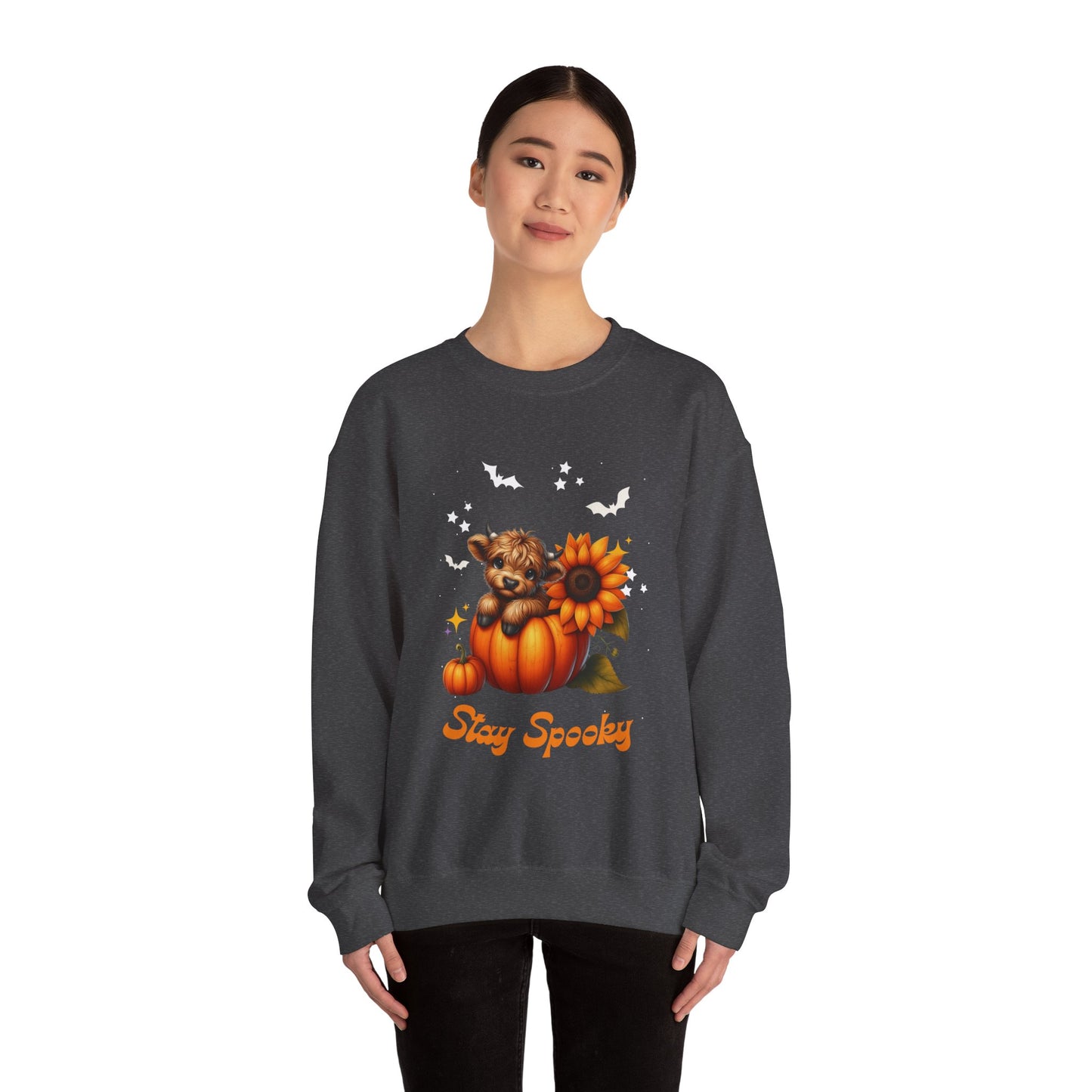 Stay Spooky Crewneck Sweatshirt, Halloween Apparel, Cozy Unisex Sweatshirt, Fall Fashion, Seasonal Gift, Casual Style