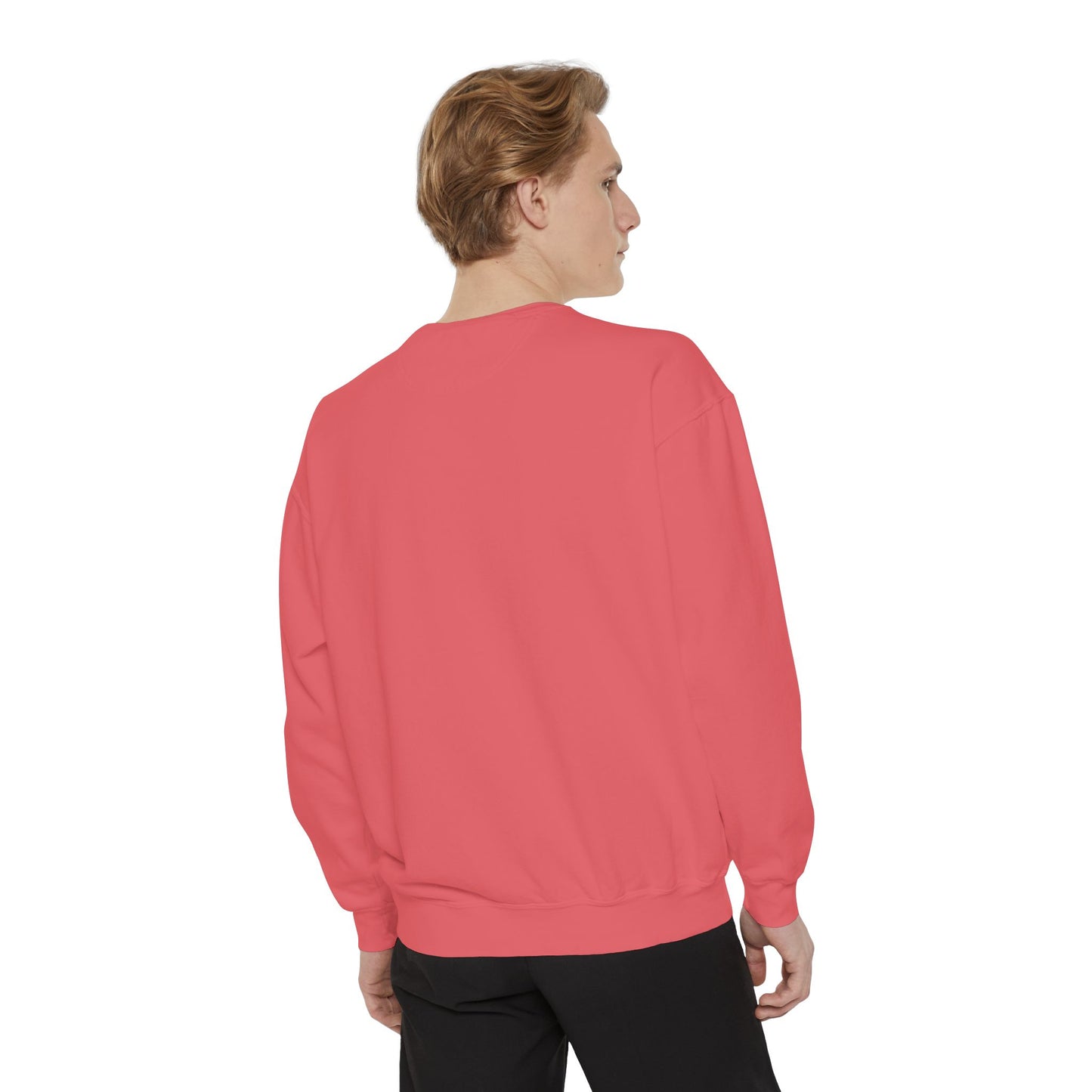 Blue jellyfish with pink tentacles Unisex Garment-Dyed Sweatshirt