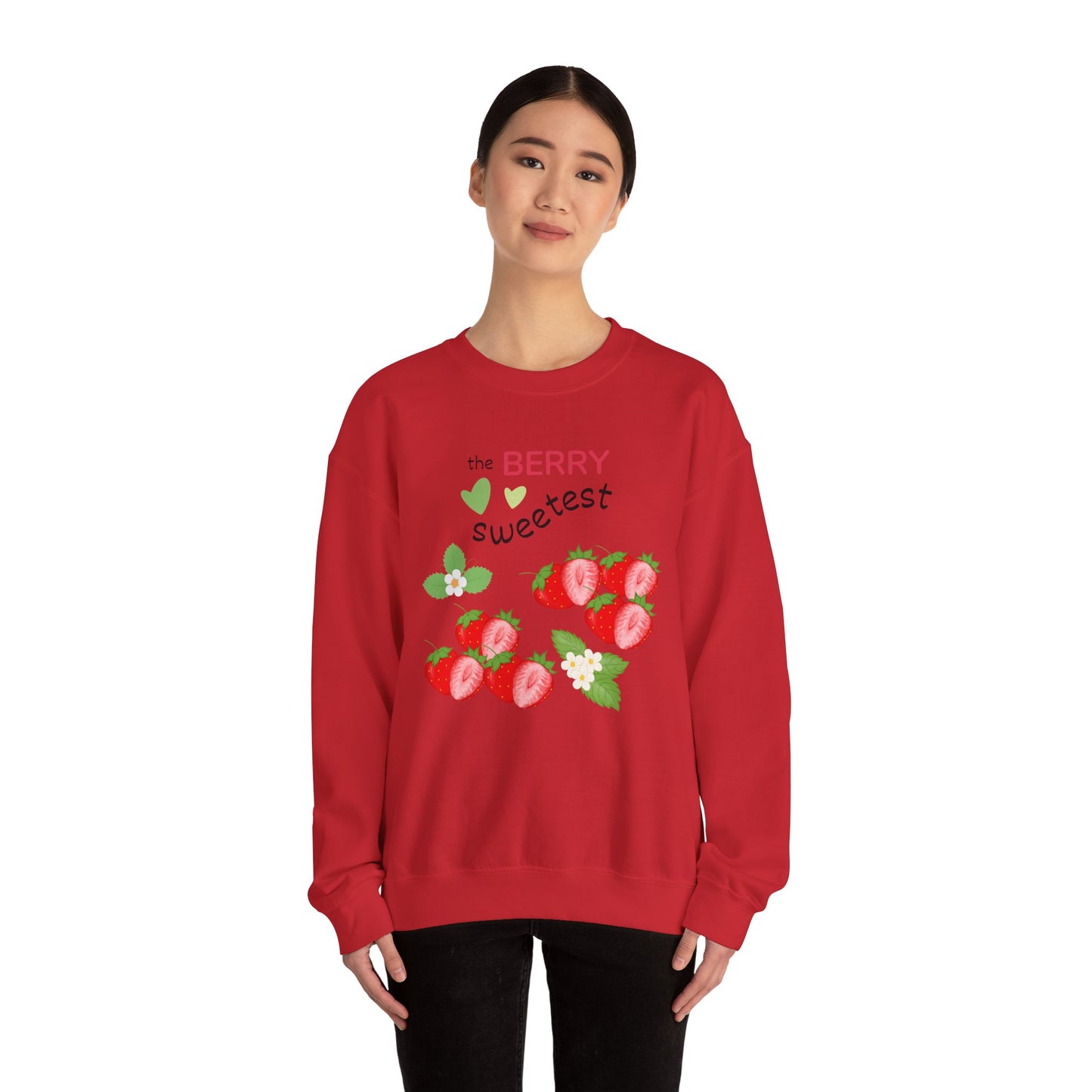 Berry Sweet Unisex Crewneck Sweatshirt - Cozy Gift, Perfect for Fall, Valentine's Day, Strawberry Lovers, Everyday Comfort