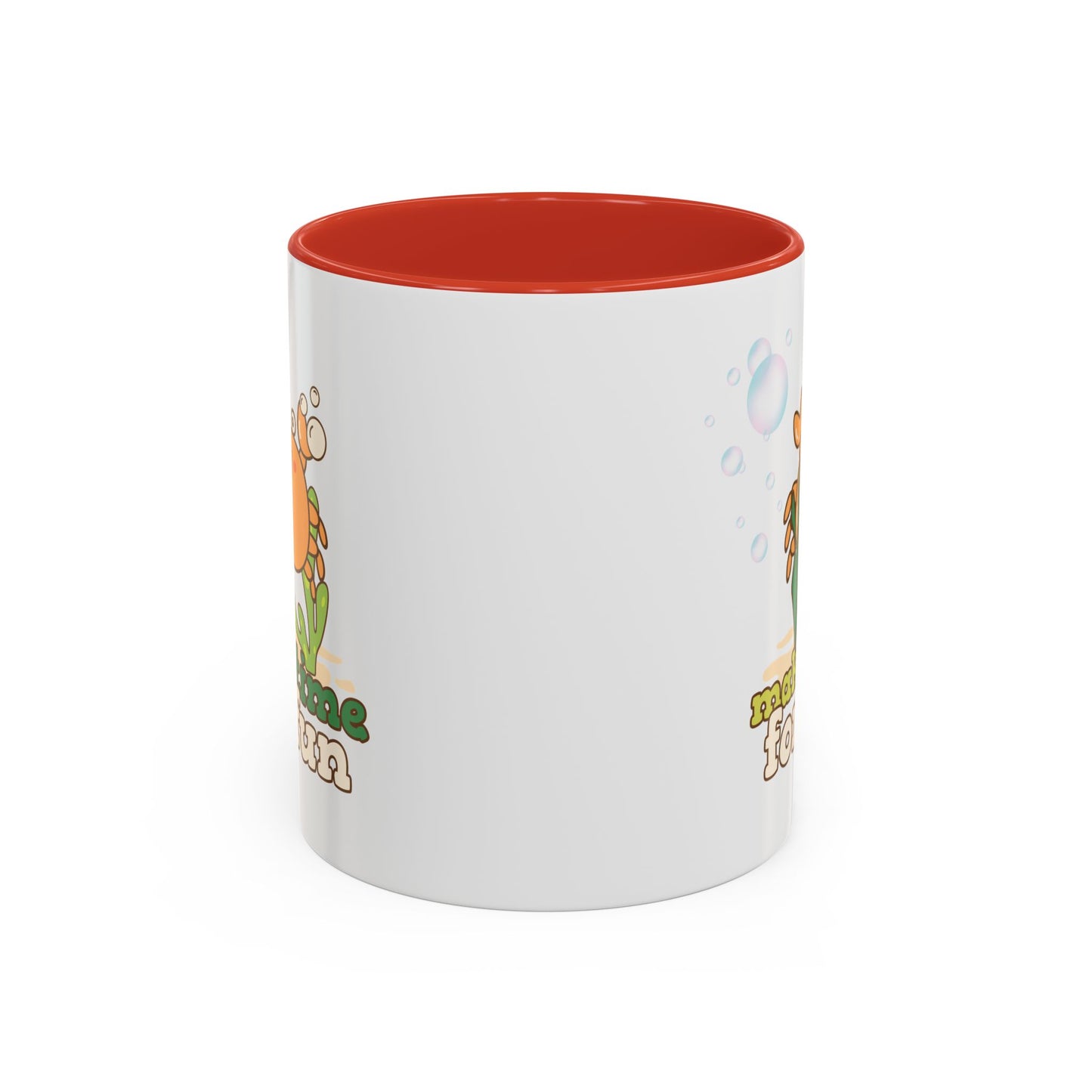 Cartoon crab lllusstration promoting joy and playfulness Coffee Mug