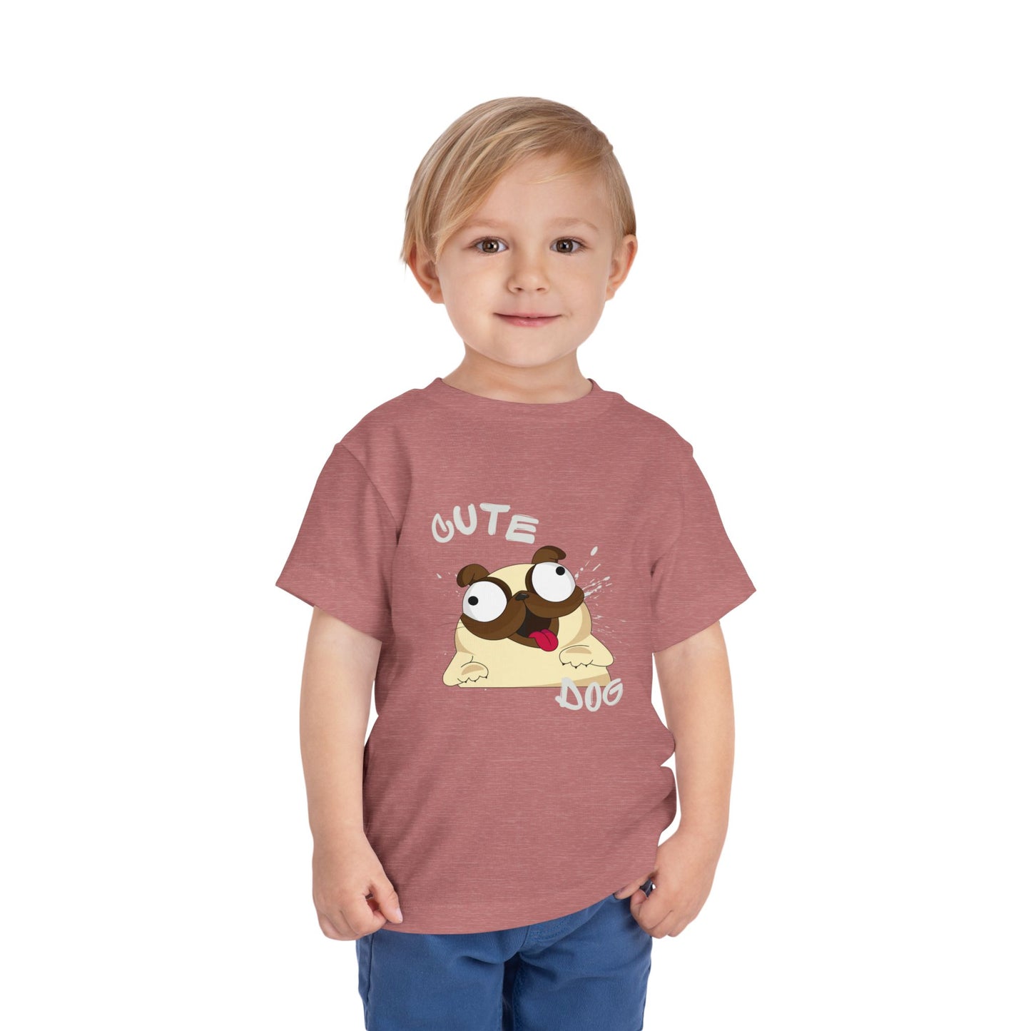 Cute Pug Toddler Tee, Adorable Animal Shirt, Kids Summer Outfit, Birthday Gift, Cute Dog T-Shirt, Playful Graphic Tee