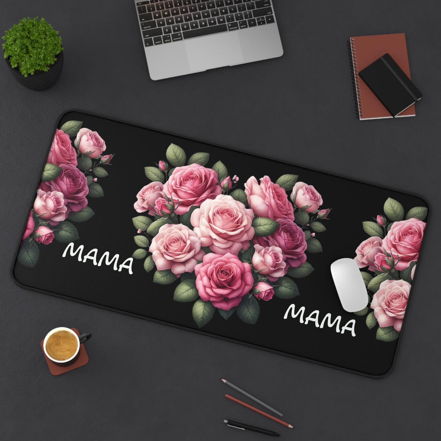 Floral Mama Desk Mat - Stylish Office Decor for Moms - Gift for Mother’s Day