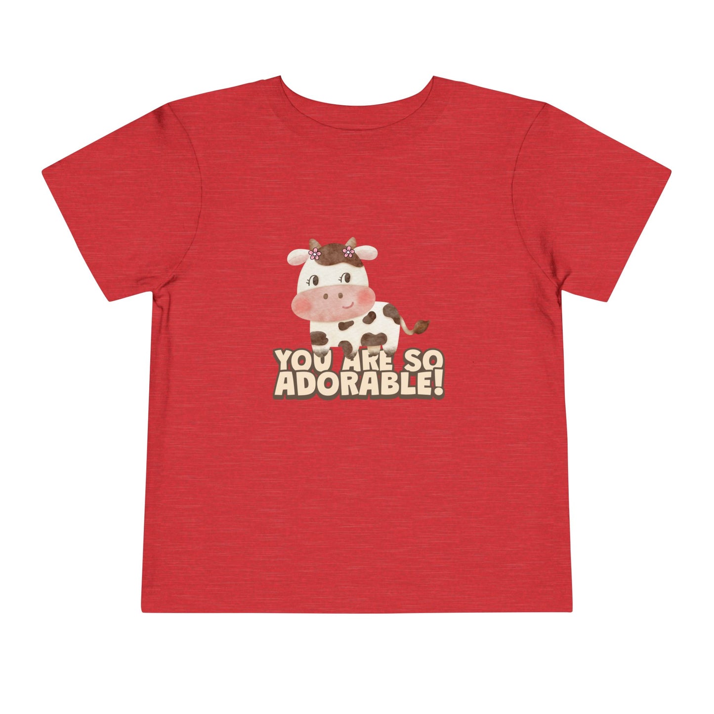 Adorable Cow Toddler Tee, Cute Toddler Shirt, Kids Gift, Baby Birthday Tee, Nursery Outfit, you’re so adorable shirt