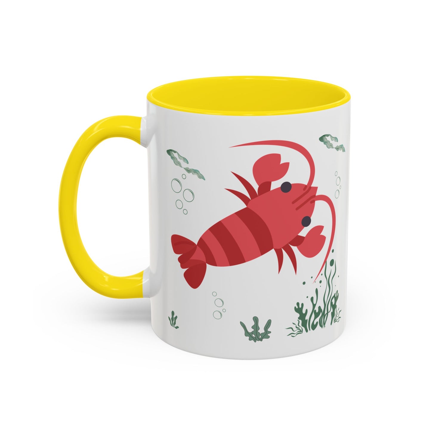 Red crayfish in an aquatic environment Coffee Mug