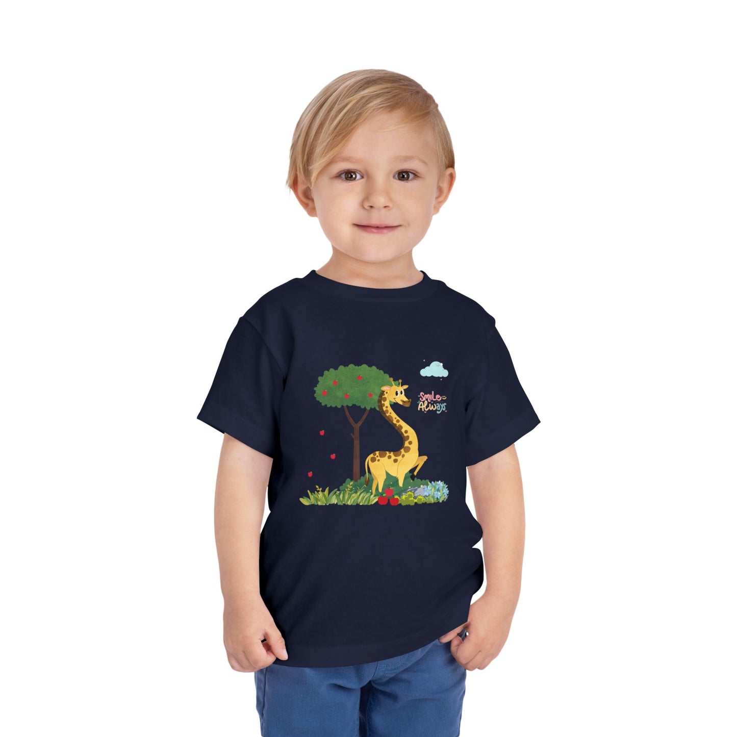 Adorable Toddler Giraffe Tee, Cute Kids Shirt, Playful Summer Top, Toddler Gift, Nature-Themed Children’s Apparel