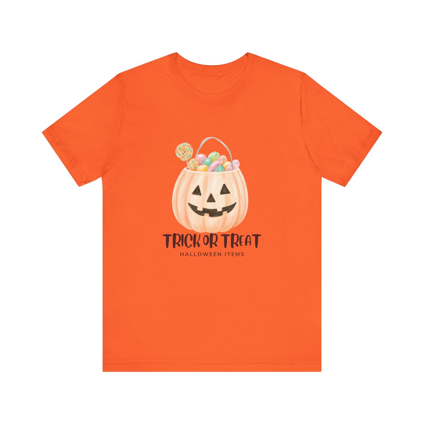 Halloween Trick or Treat T-Shirt, Unisex Graphic Tee, Fall Wardrobe Addition, Perfect for Halloween Parties, Spooky Season Wear