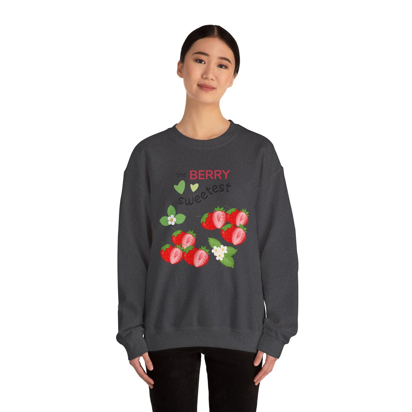 Berry Sweet Unisex Crewneck Sweatshirt - Cozy Gift, Perfect for Fall, Valentine's Day, Strawberry Lovers, Everyday Comfort