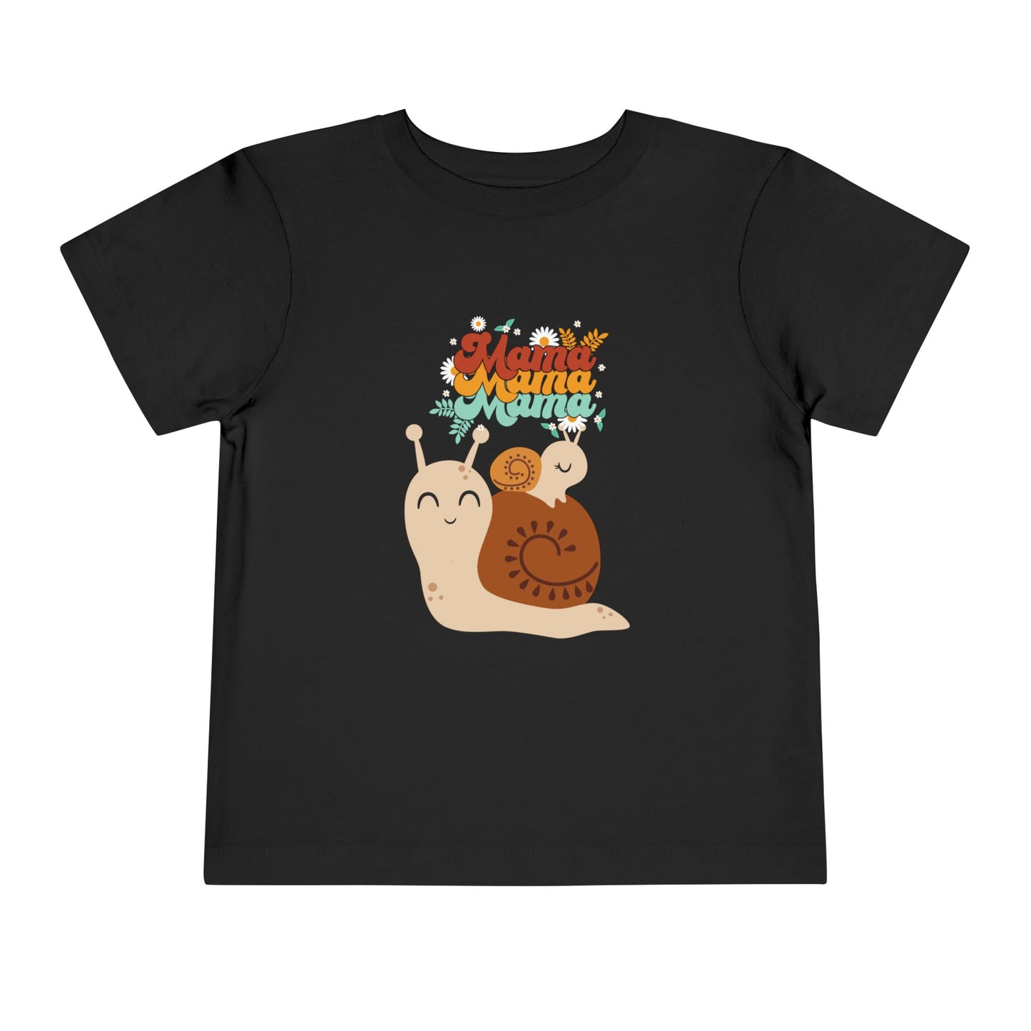 Cute Snail Mama Toddler Short Sleeve Tee, Kids Gift, Toddler Clothing, Birthday Gift, Playful T-Shirt, Baby Shower Gift