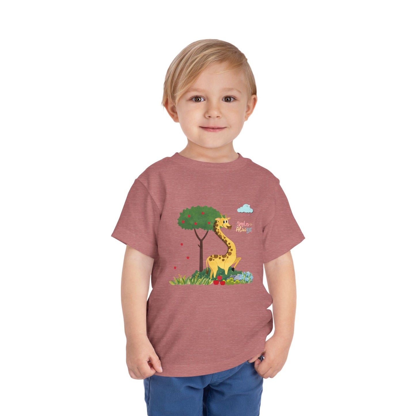 Adorable Toddler Giraffe Tee, Cute Kids Shirt, Playful Summer Top, Toddler Gift, Nature-Themed Children’s Apparel